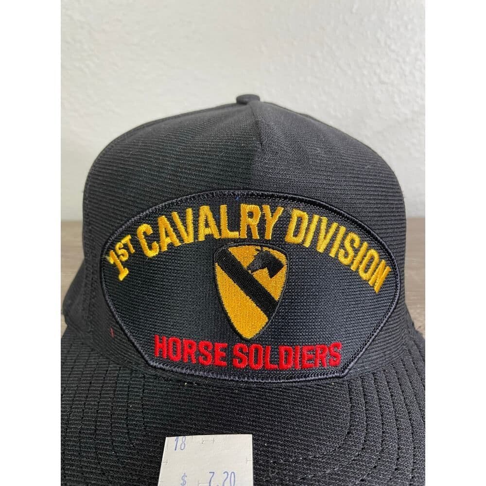 Vintage 1st Cavalry Division US Army Military Hat Cap Eagle Crest Collectible - Thumbnail 4