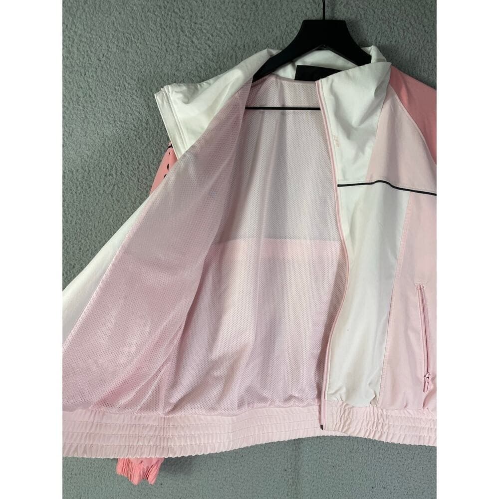 Under Armour Women's Pink Colorblock Full Zip Windbreaker Jacket XS Loose Fit - Thumbnail 10