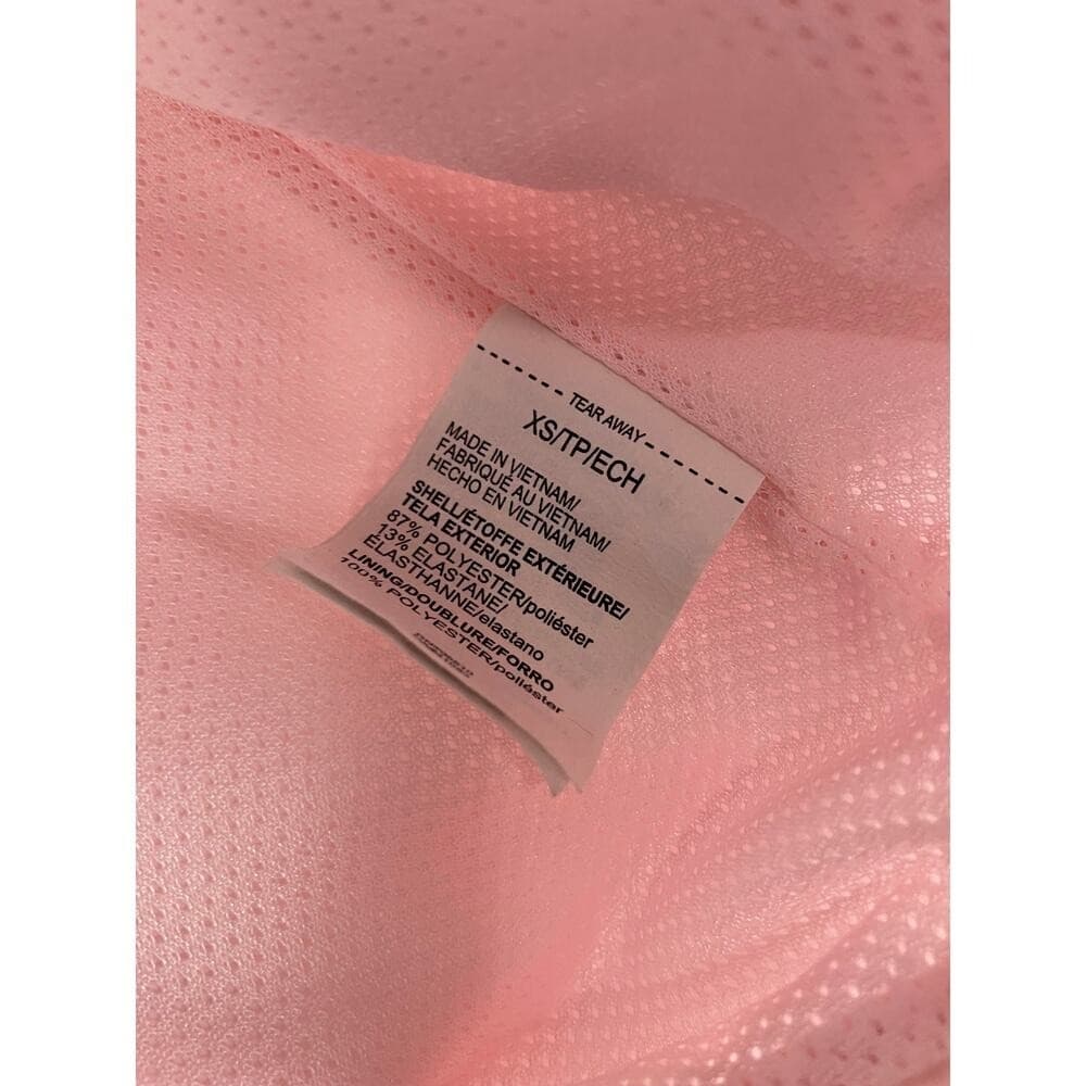 Under Armour Women's Pink Colorblock Full Zip Windbreaker Jacket XS Loose Fit - Thumbnail 5