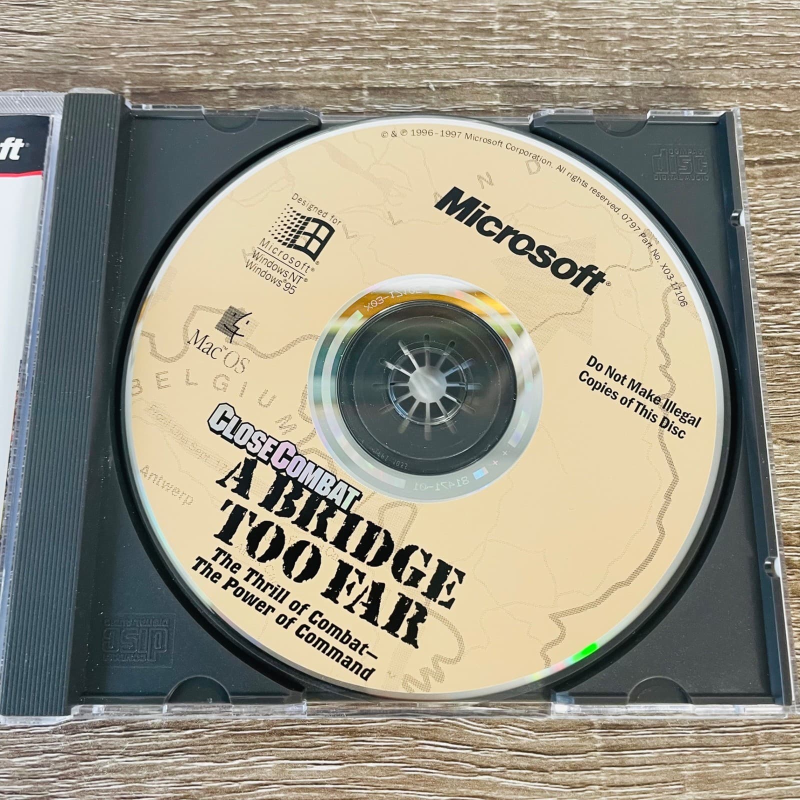Microsoft Close Combat A Bridge Too Far PC Mac 1997 Vintage WWII Strategy Game - Thumbnail 3
