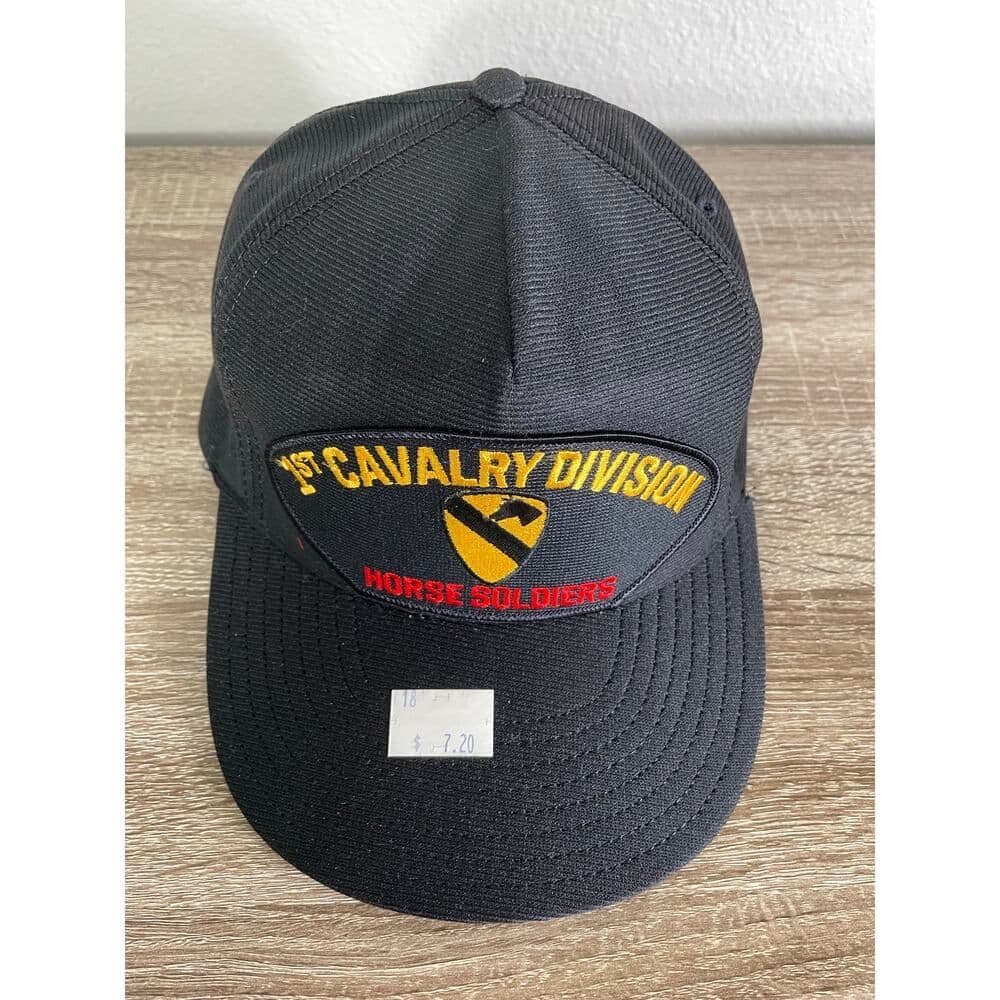 Vintage 1st Cavalry Division US Army Military Hat Cap Eagle Crest Collectible - Thumbnail 3