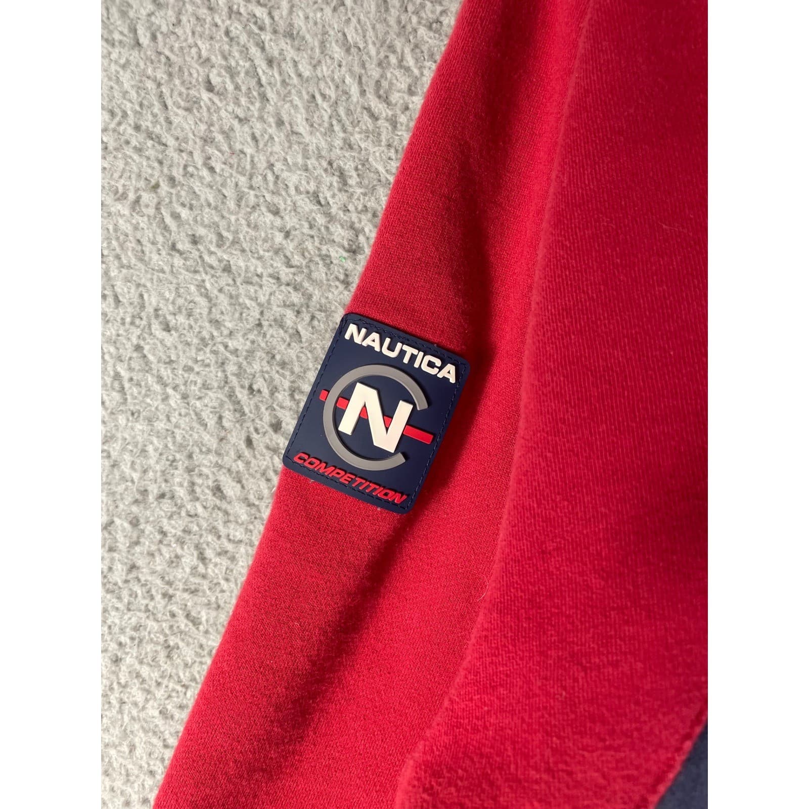 Vintage Nautica Competition Pullover Jacket Mens XXL Red Navy 90s Sailing - Thumbnail 10