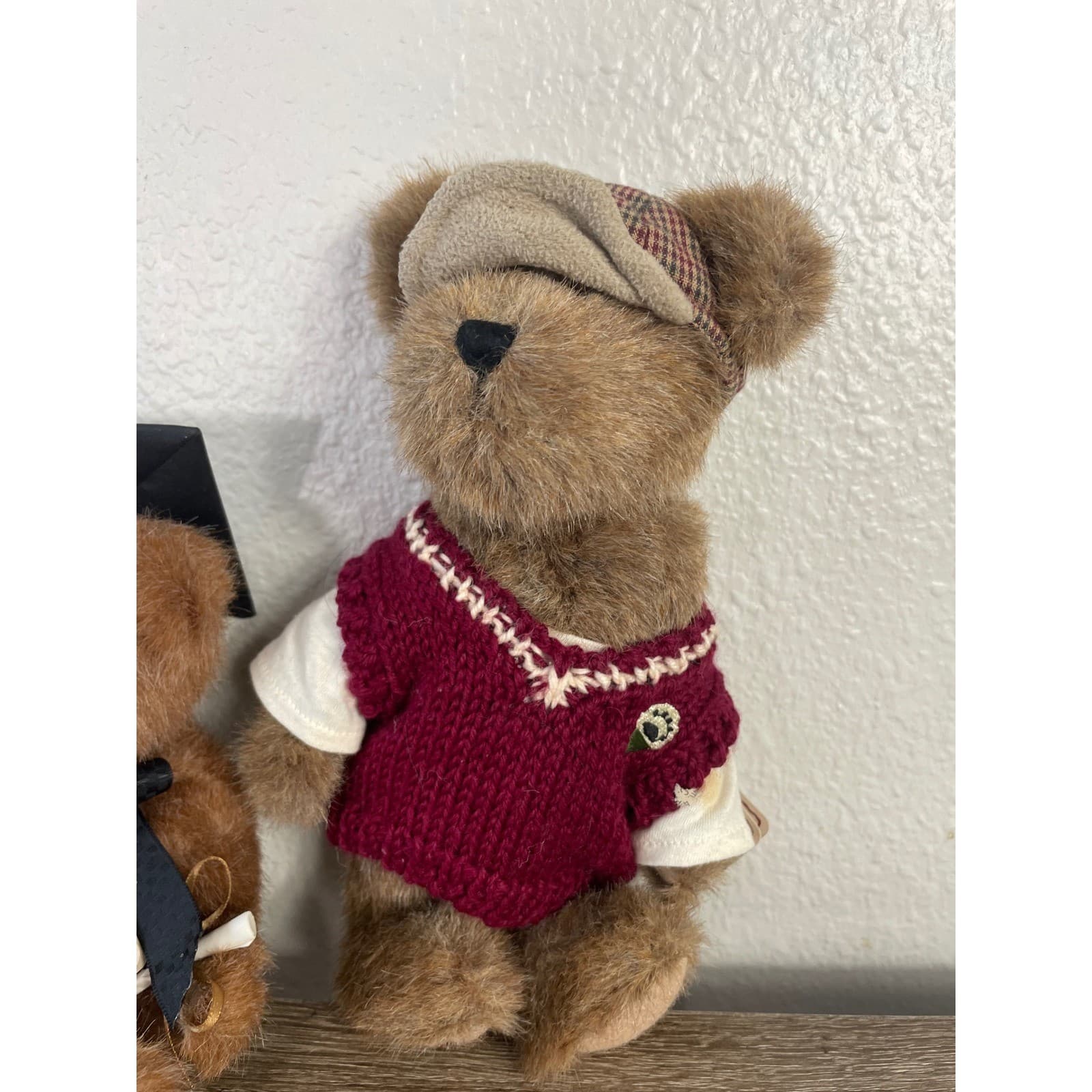 Boyds Bears Plush Lot 3 Bailey Friends Graduation Golf Winter Sweater Tagged - Thumbnail 5