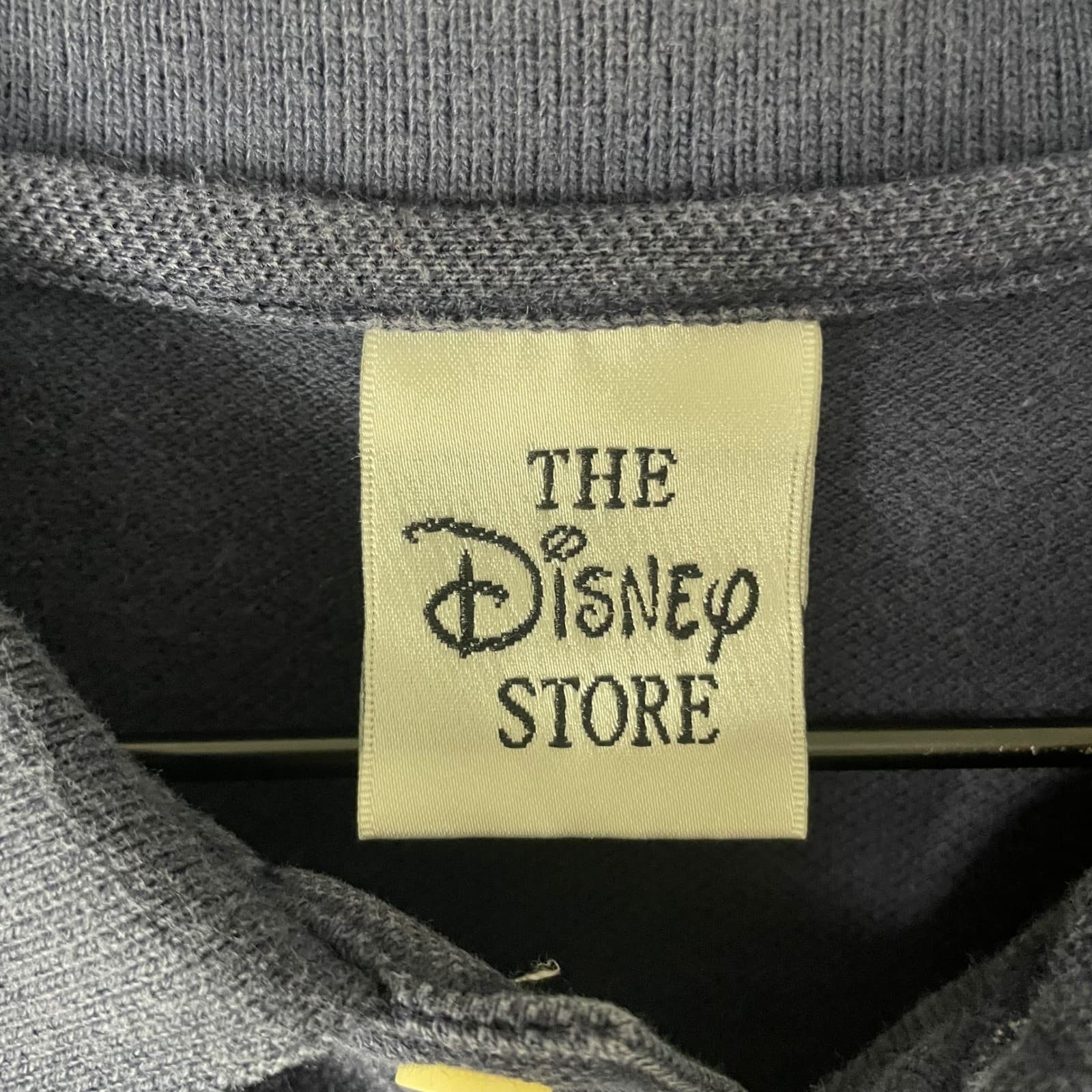 The Disney Store Vintage Tigger Polo Shirt Mens L Navy Blue Embroidered Pooh 90s - Thumbnail 3