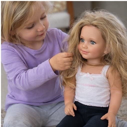 My Twinn 23 Doll Posable Realistic Girl Blonde Blue Eyes Outfit 2009 - Thumbnail 2