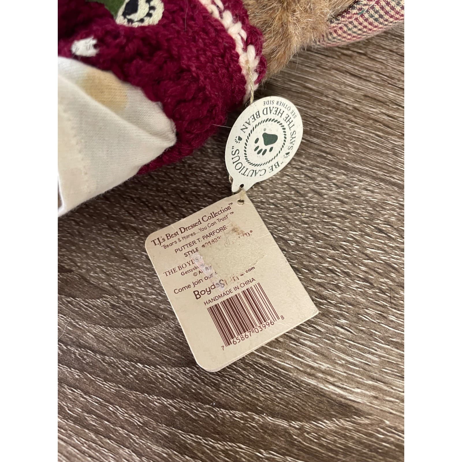 Boyds Bears Plush Lot 3 Bailey Friends Graduation Golf Winter Sweater Tagged - Thumbnail 11