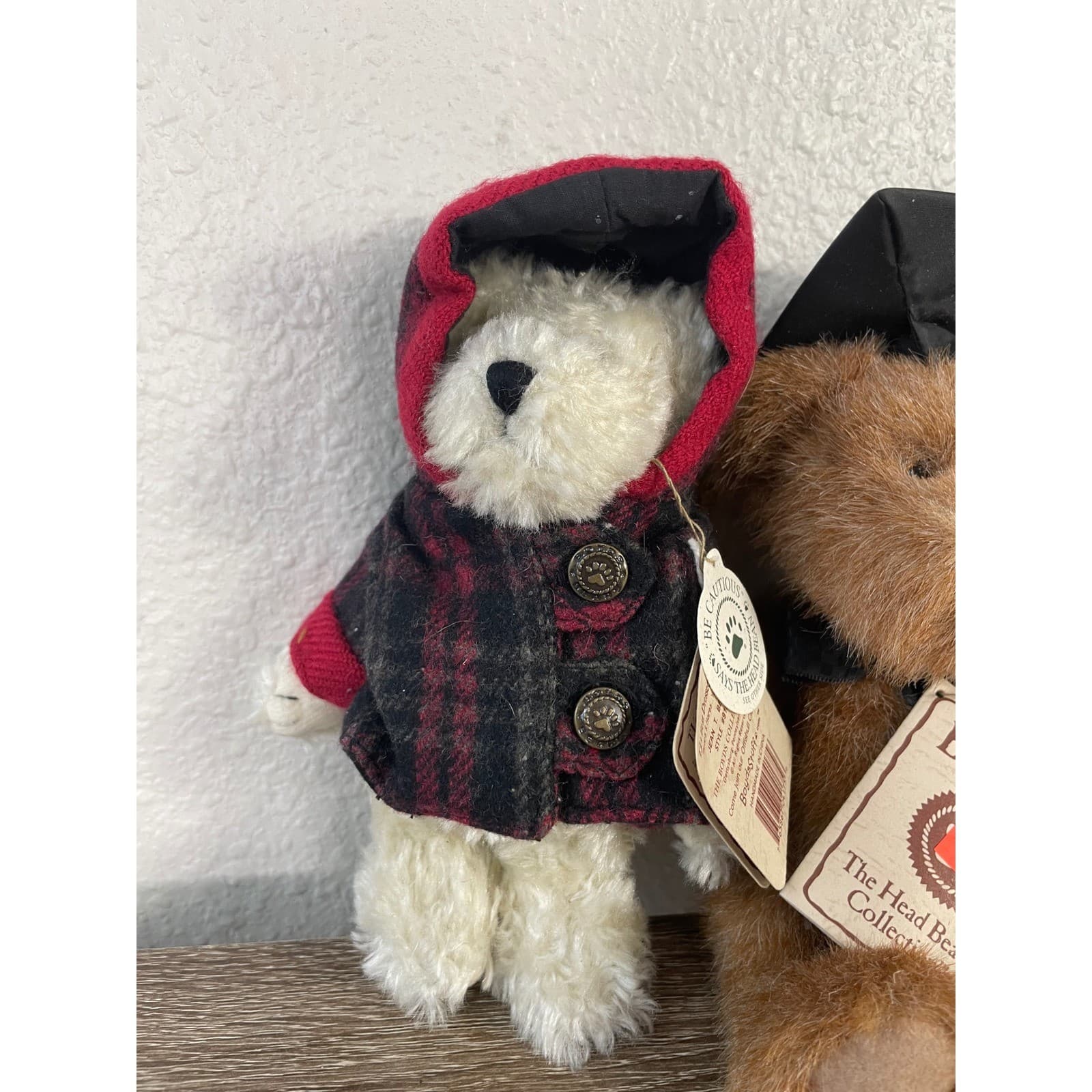 Boyds Bears Plush Lot 3 Bailey Friends Graduation Golf Winter Sweater Tagged - Thumbnail 3
