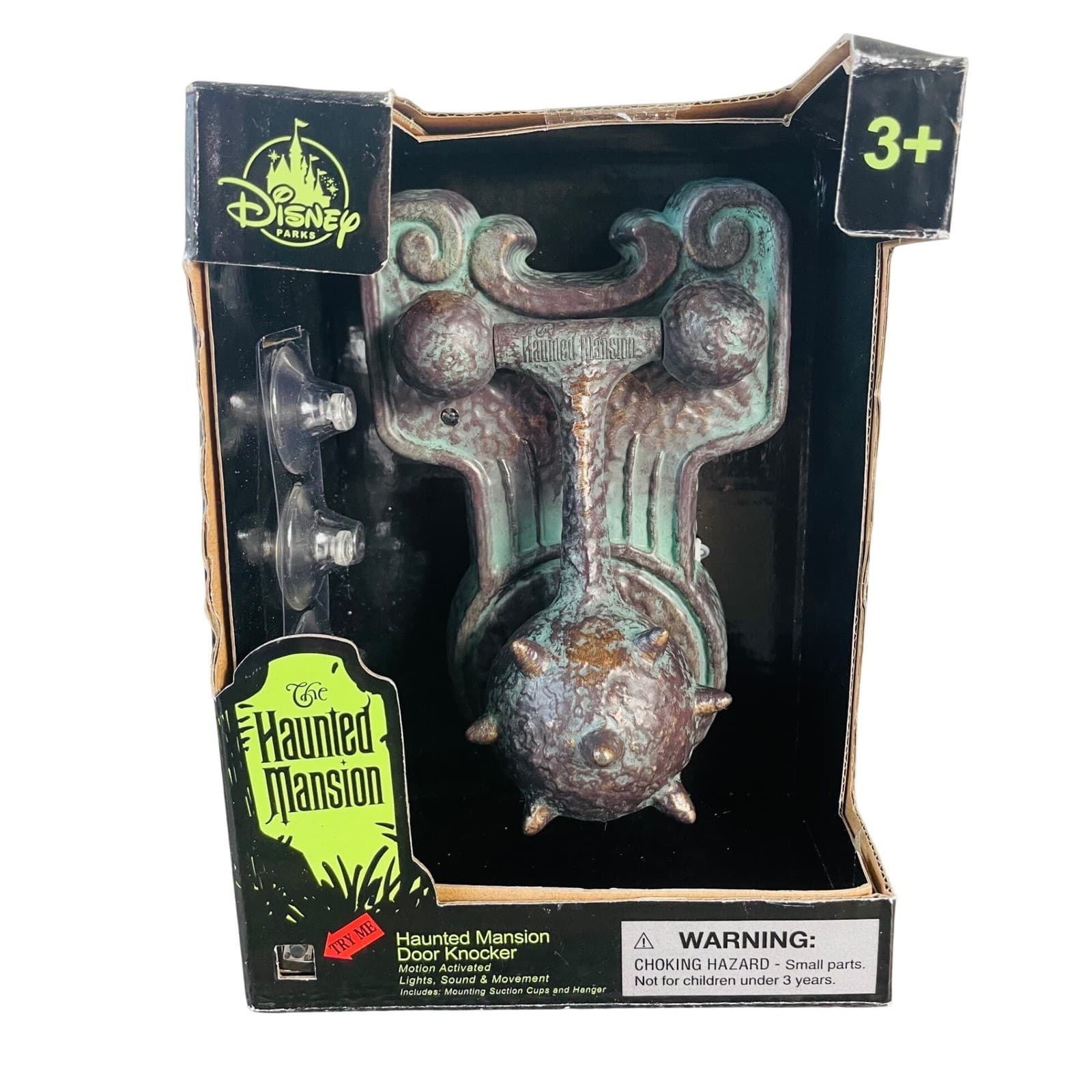 Disney Parks Haunted Mansion Door Knocker Lights Sound Motion Halloween Decor