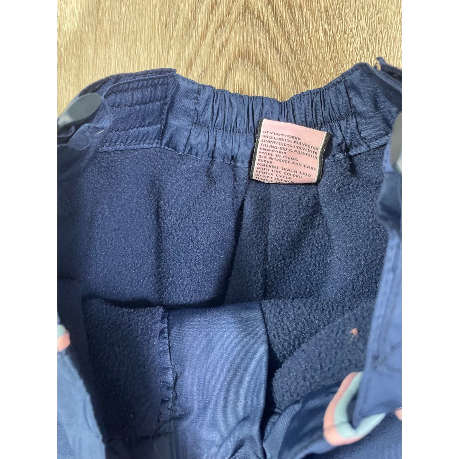 Protection System Lined Snow Pants Girls 6 Navy Blue Insulated Ski Snowboard - Thumbnail 12