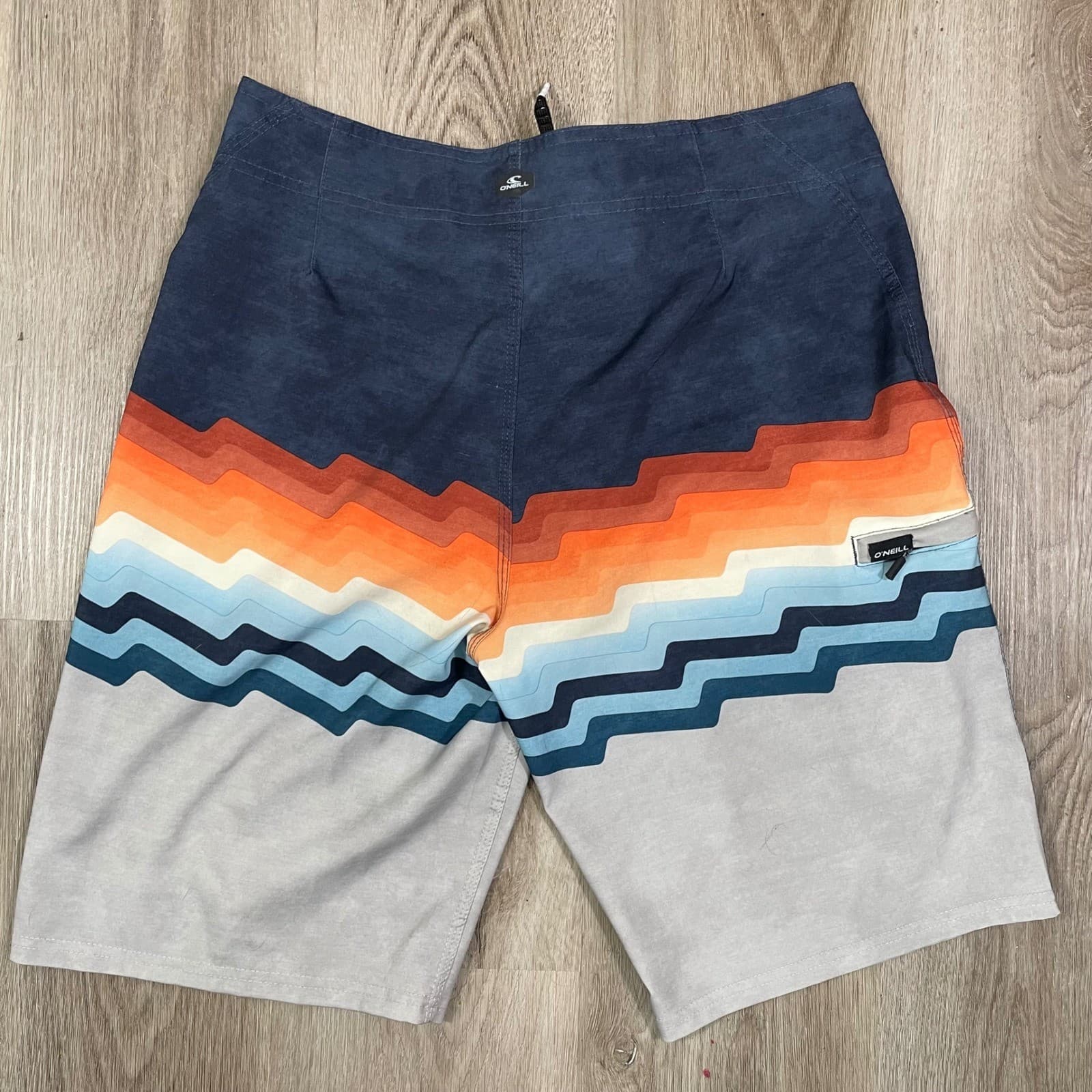 O'Neill Hyperfreak Boardshorts Men's Size 32 Stretch Surf Swim Chevron Beach - Thumbnail 6