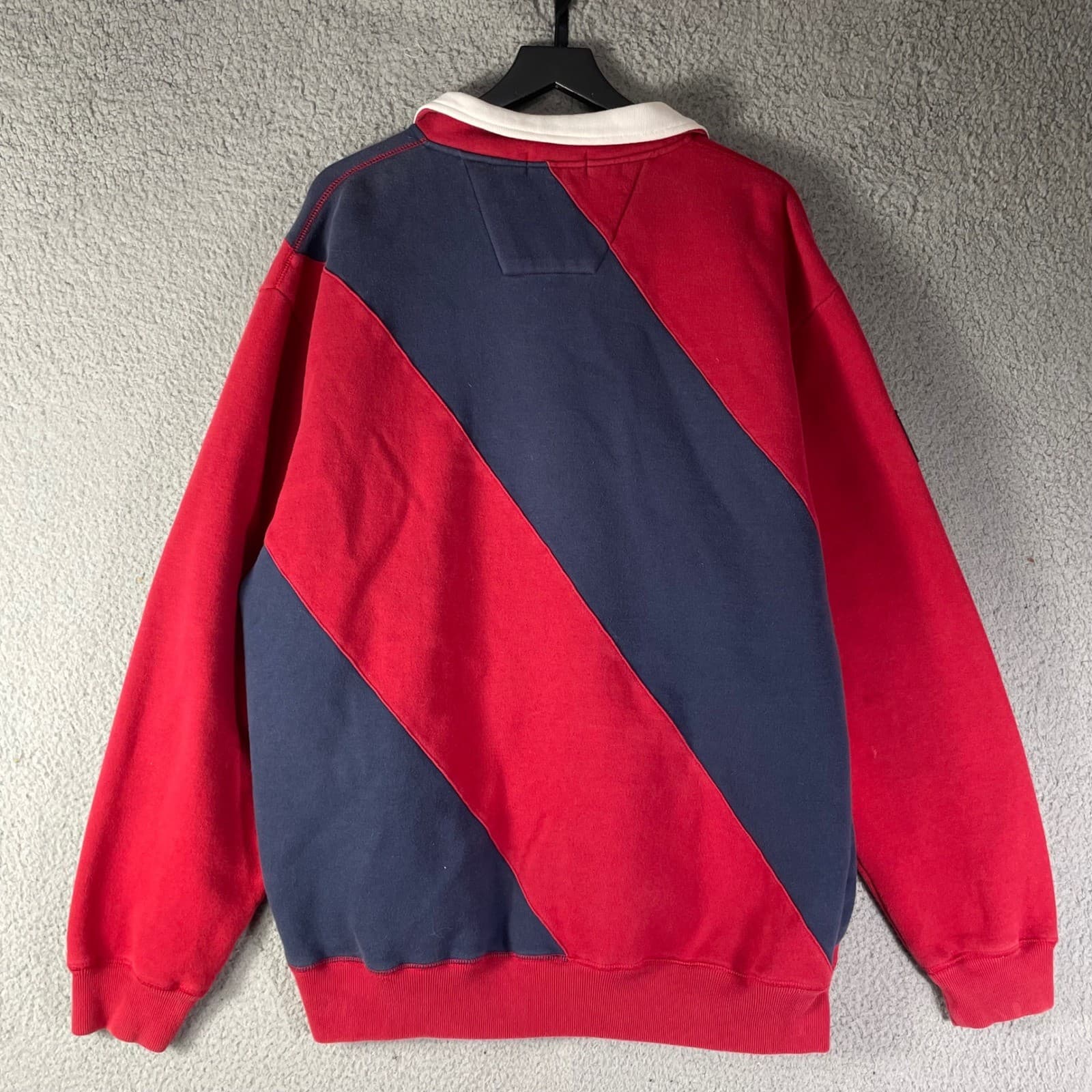 Vintage Nautica Competition Pullover Jacket Mens XXL Red Navy 90s Sailing - Thumbnail 7