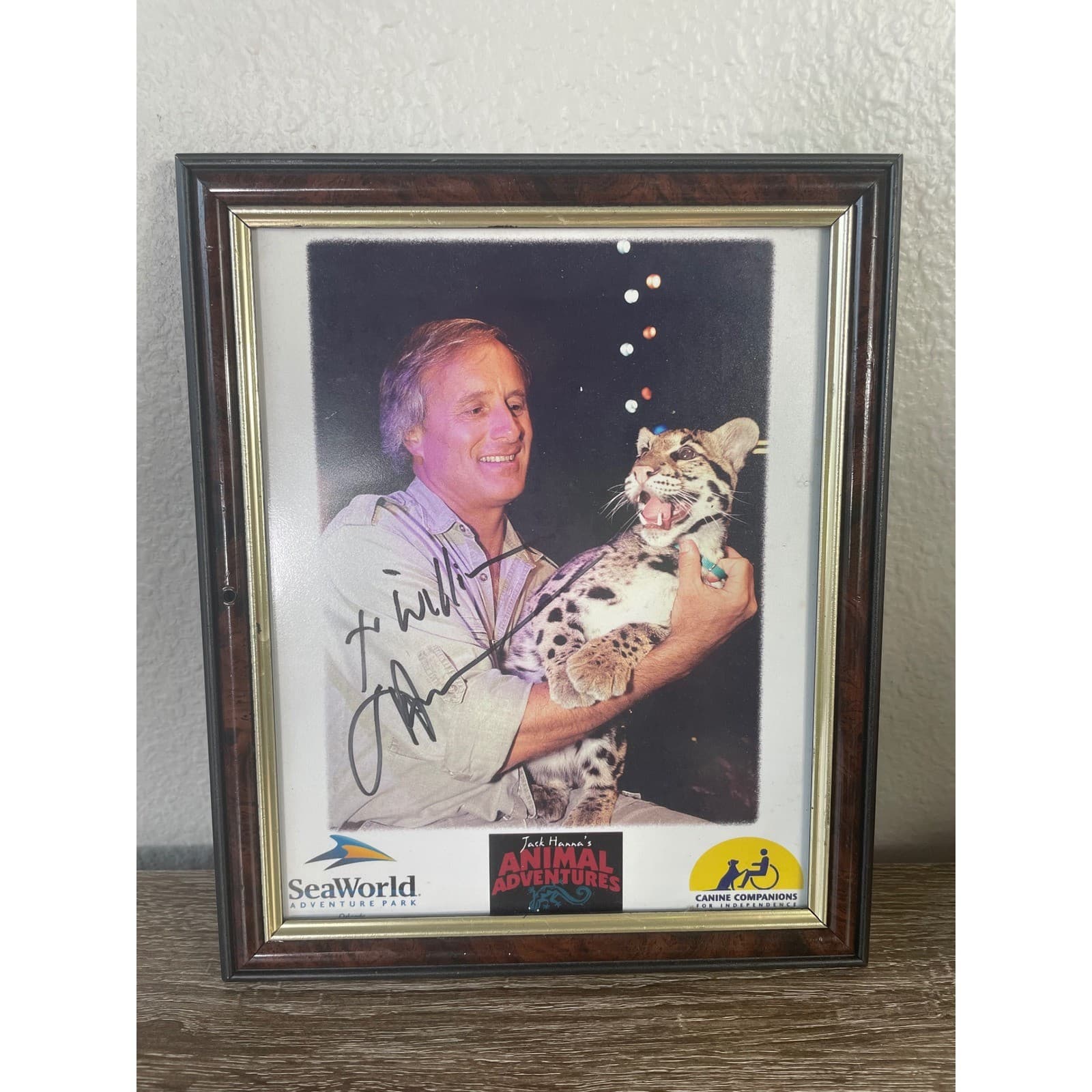 Jack Hanna Signed Photo 8x10 Framed Autograph Wildlife Zoo Animal Adventures