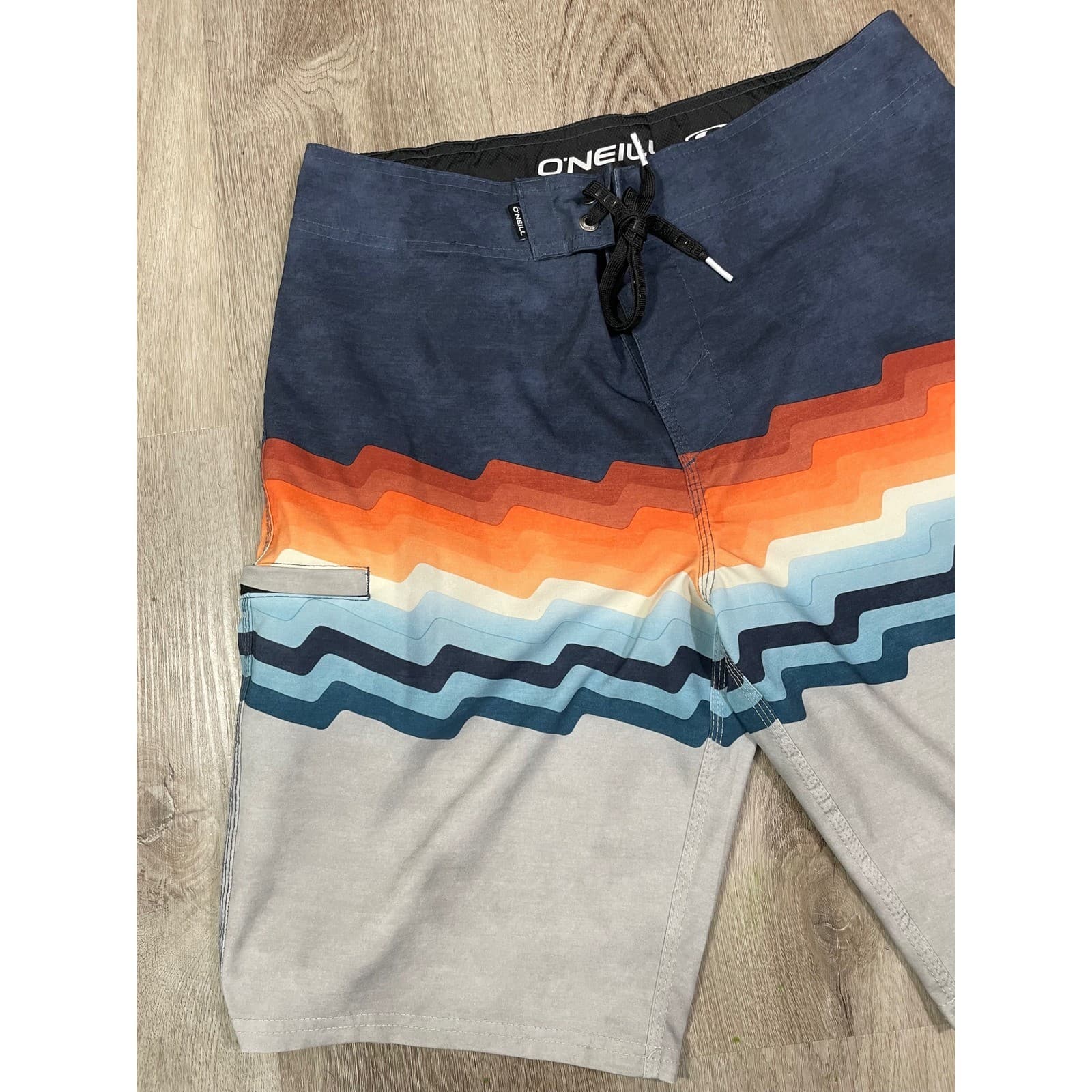 O'Neill Hyperfreak Boardshorts Men's Size 32 Stretch Surf Swim Chevron Beach - Thumbnail 8