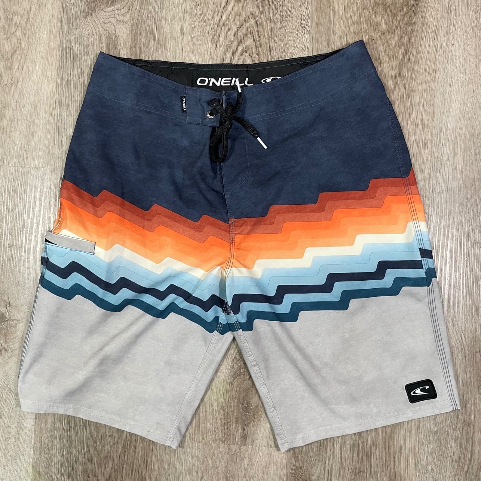 O'Neill Hyperfreak Boardshorts Men's Size 32 Stretch Surf Swim Chevron Beach - Thumbnail 5