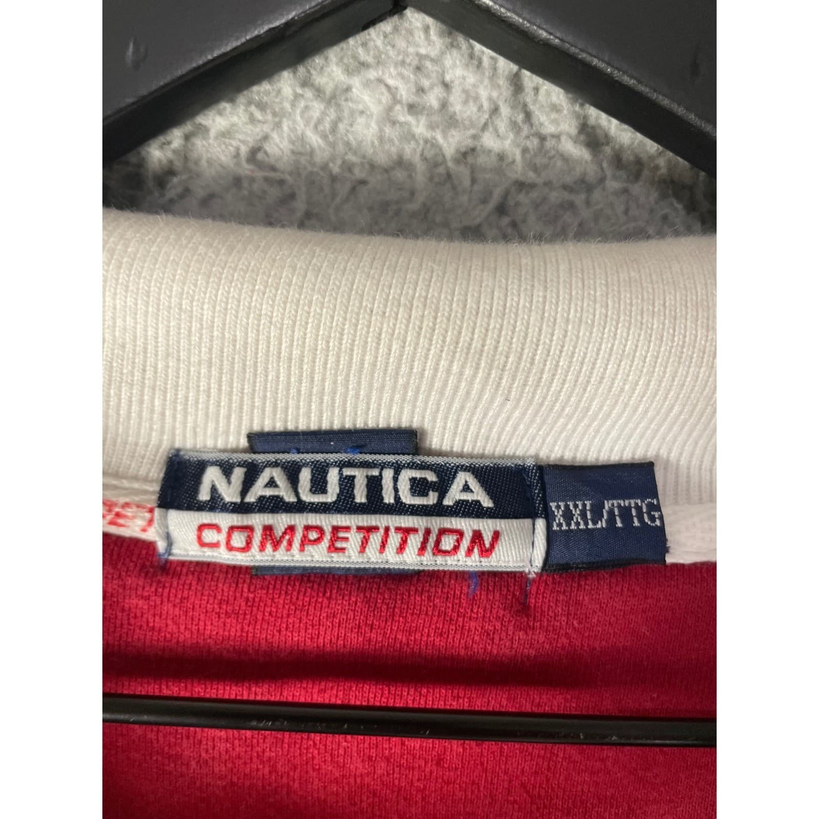 Vintage Nautica Competition Pullover Jacket Mens XXL Red Navy 90s Sailing - Thumbnail 9