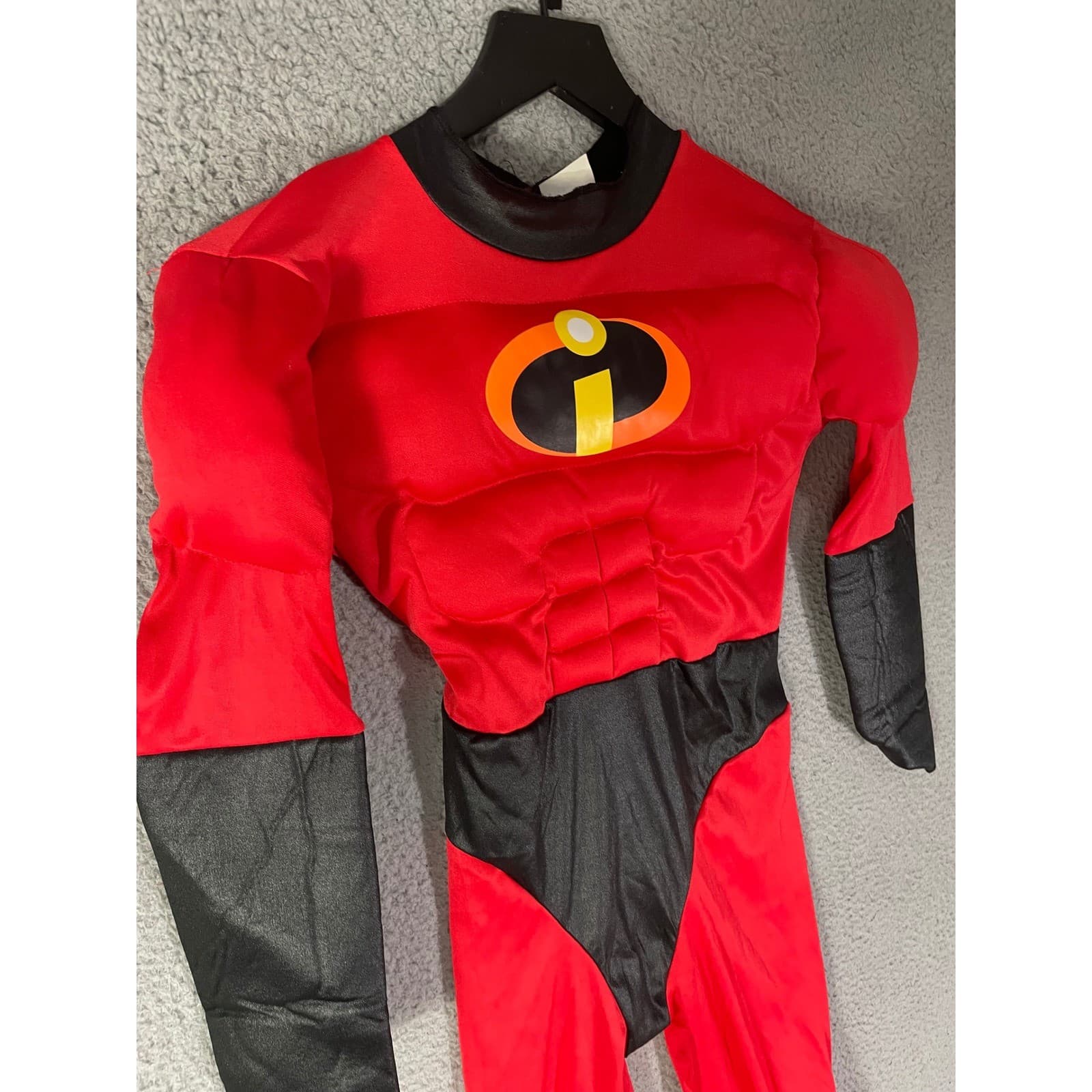 Disney Pixar Incredibles 2 Muscle Costume Suit Kids Size 7-8 Medium Red Black - Thumbnail 8