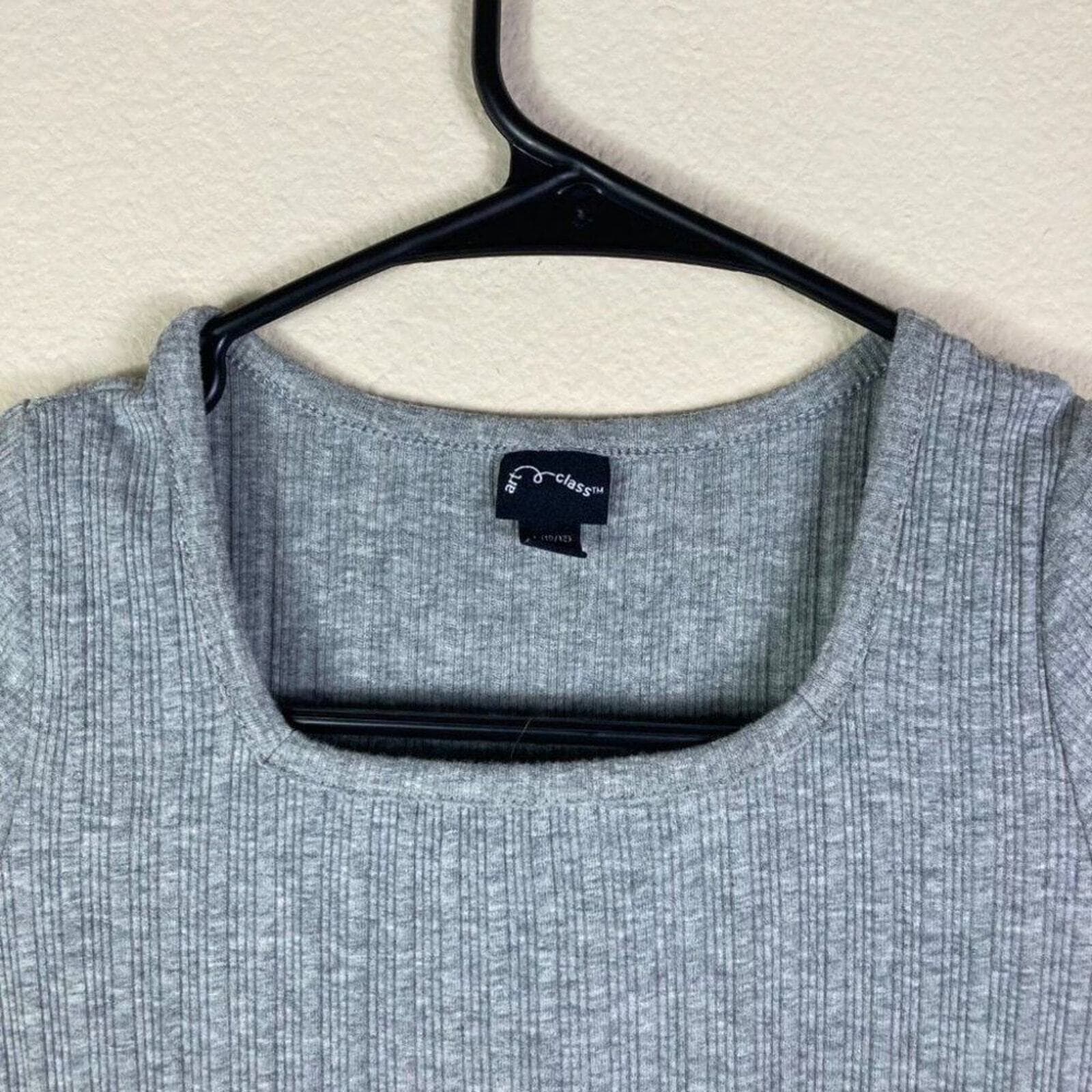 Art Class Dress Girls Large L Gray Ribbed Short Sleeve Skater Casual NWOT - Thumbnail 6