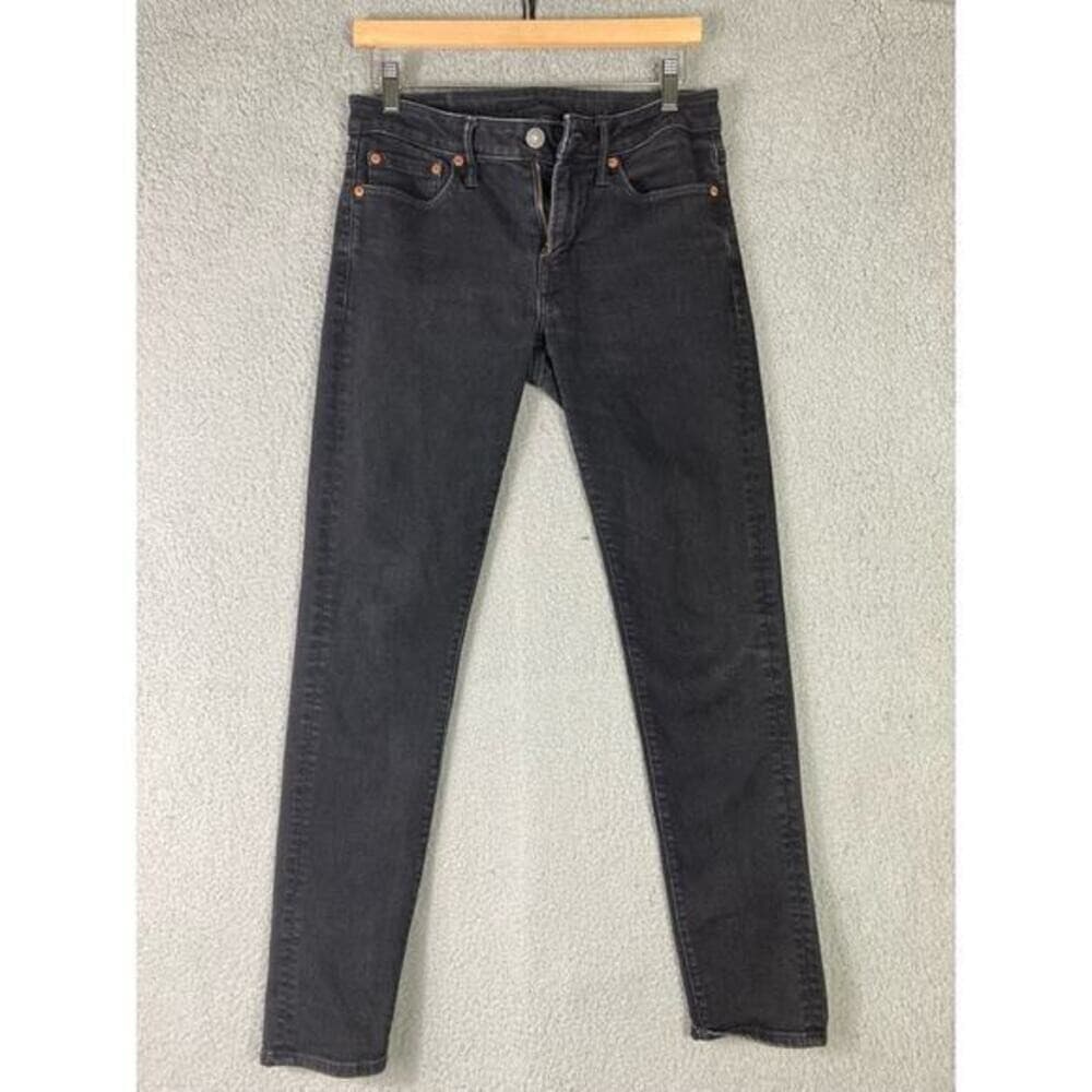 American Eagle Airflex Skinny Jeans Mens 29 X 32 Black Stretch Denim Flex Pocket - Thumbnail 5