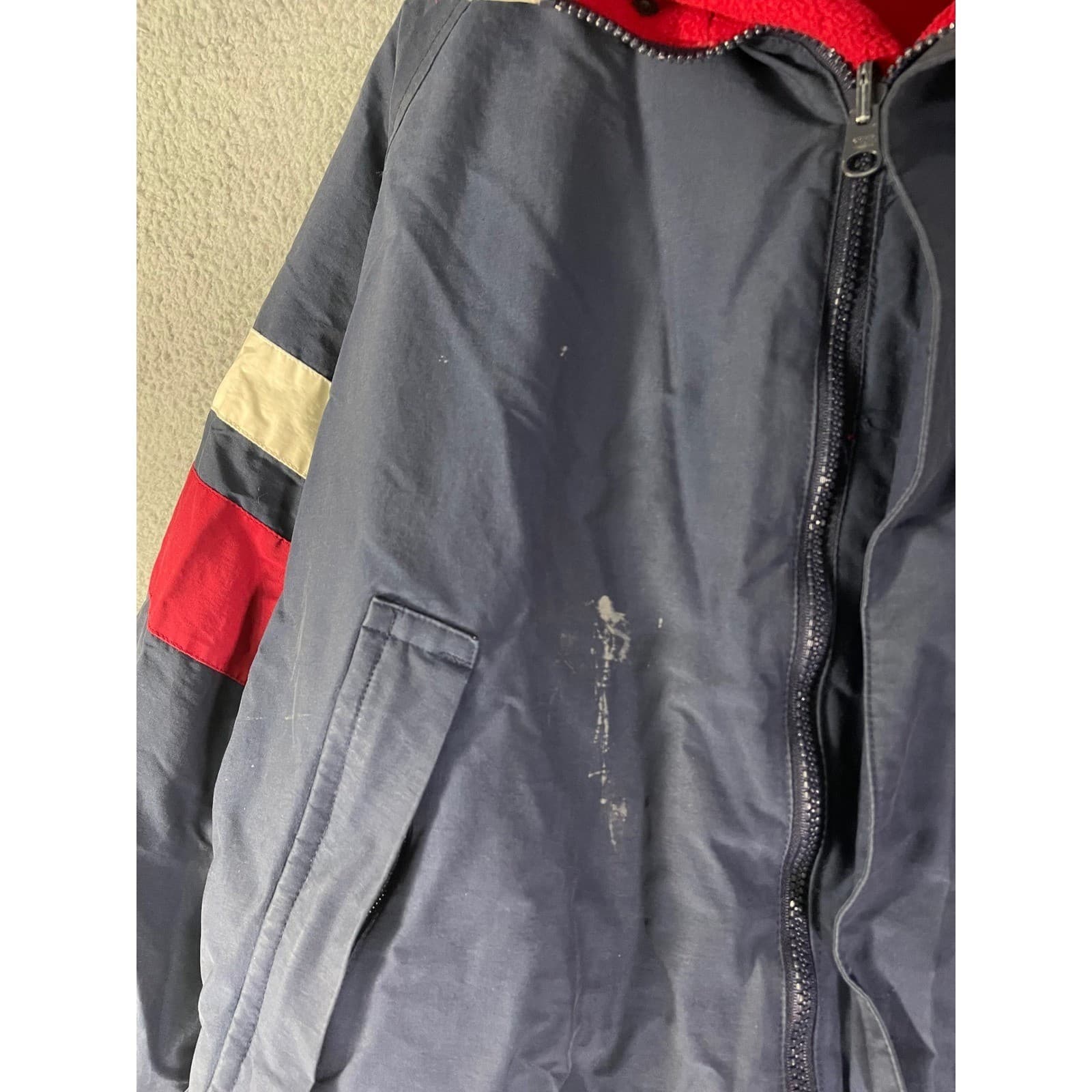 Vintage Nautica Blue Water Challenge Jacket Mens M Spell Out Sailing - Thumbnail 7