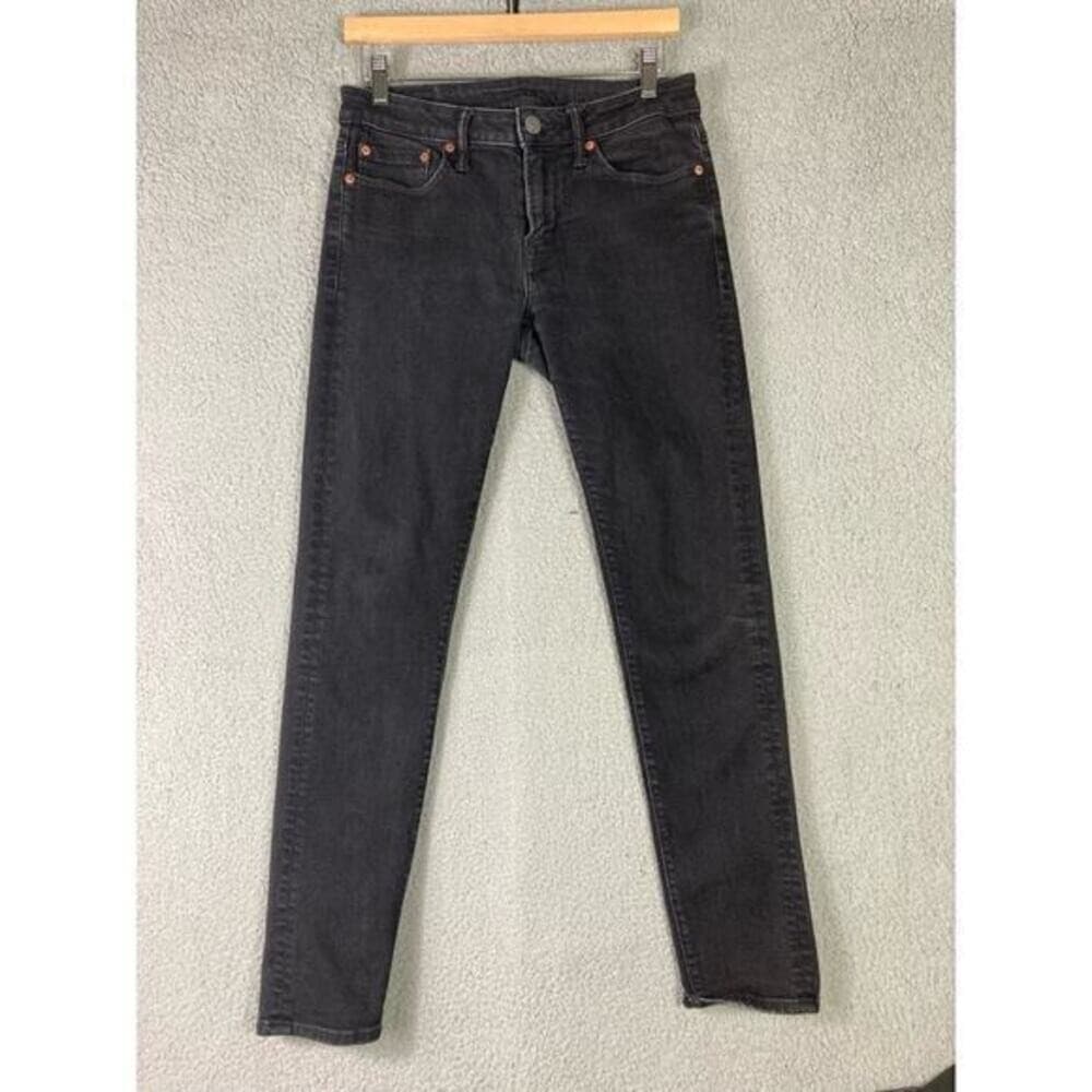 American Eagle Airflex Skinny Jeans Mens 29 X 32 Black Stretch Denim Flex Pocket - Thumbnail 10