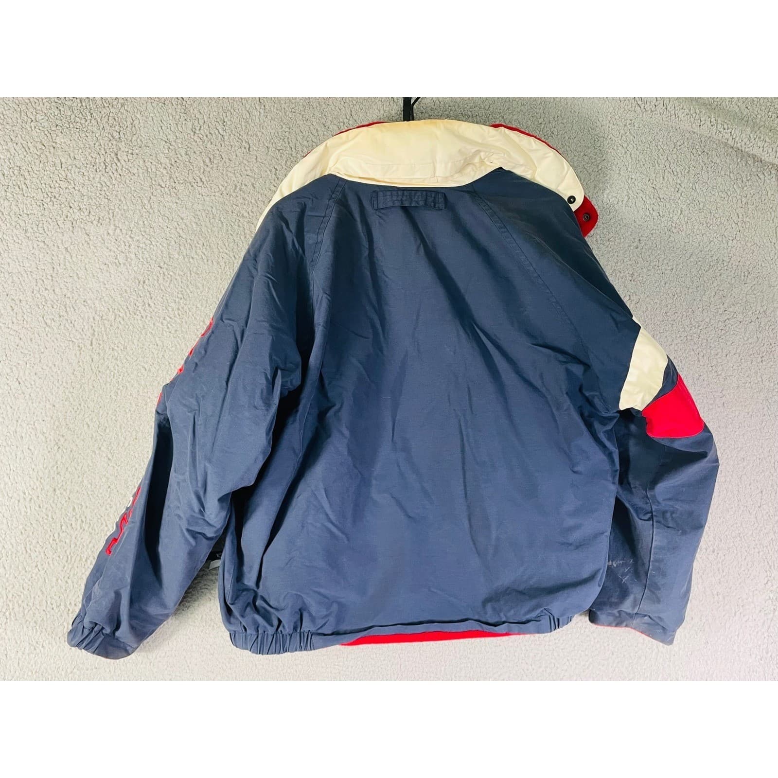 Vintage Nautica Blue Water Challenge Jacket Mens M Spell Out Sailing - Thumbnail 16