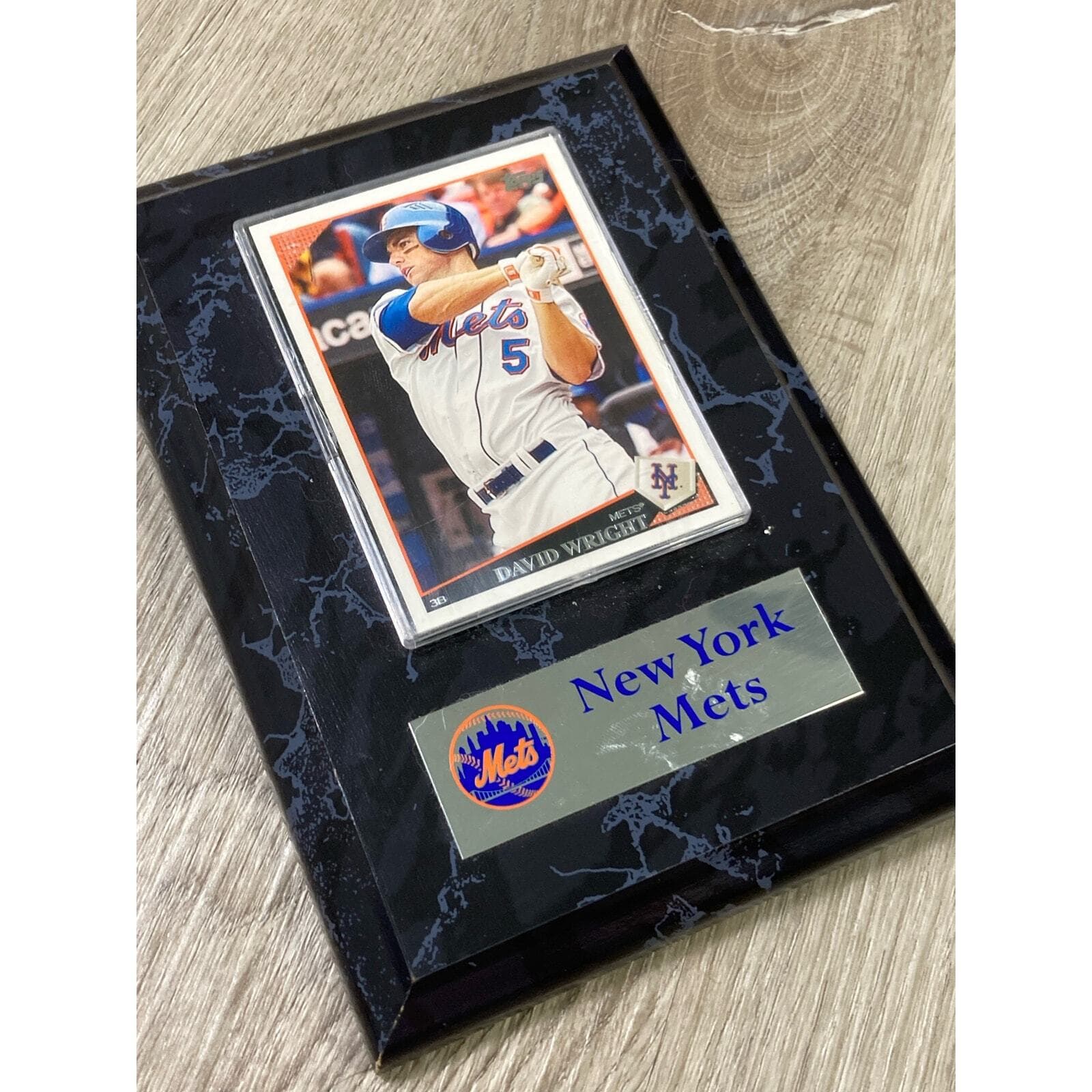 David Wright New York Mets Baseball Card Plaque Topps MLB - Thumbnail 2
