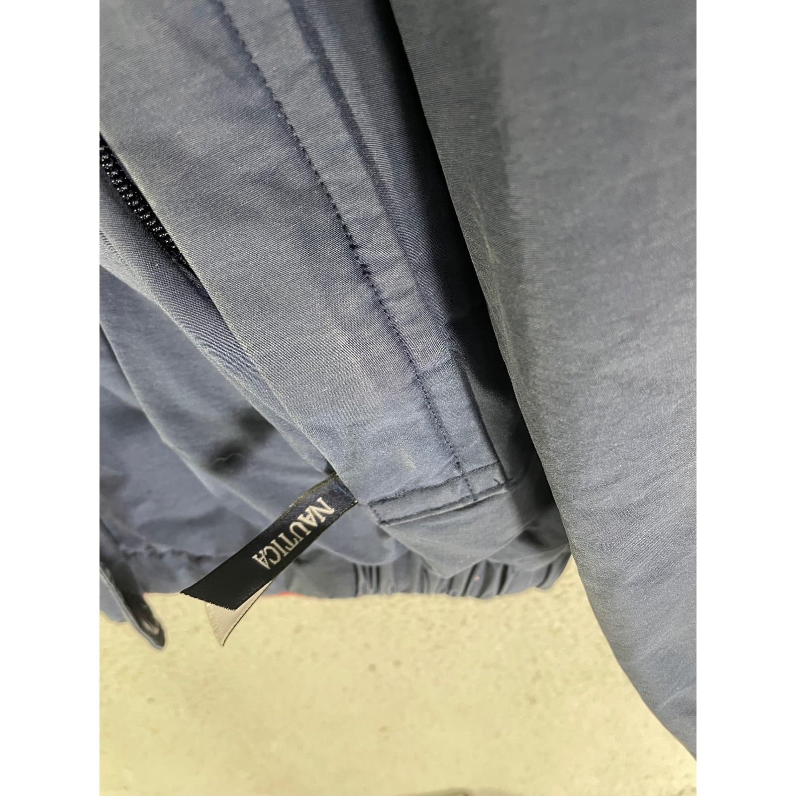Vintage Nautica Blue Water Challenge Jacket Mens M Spell Out Sailing - Thumbnail 8