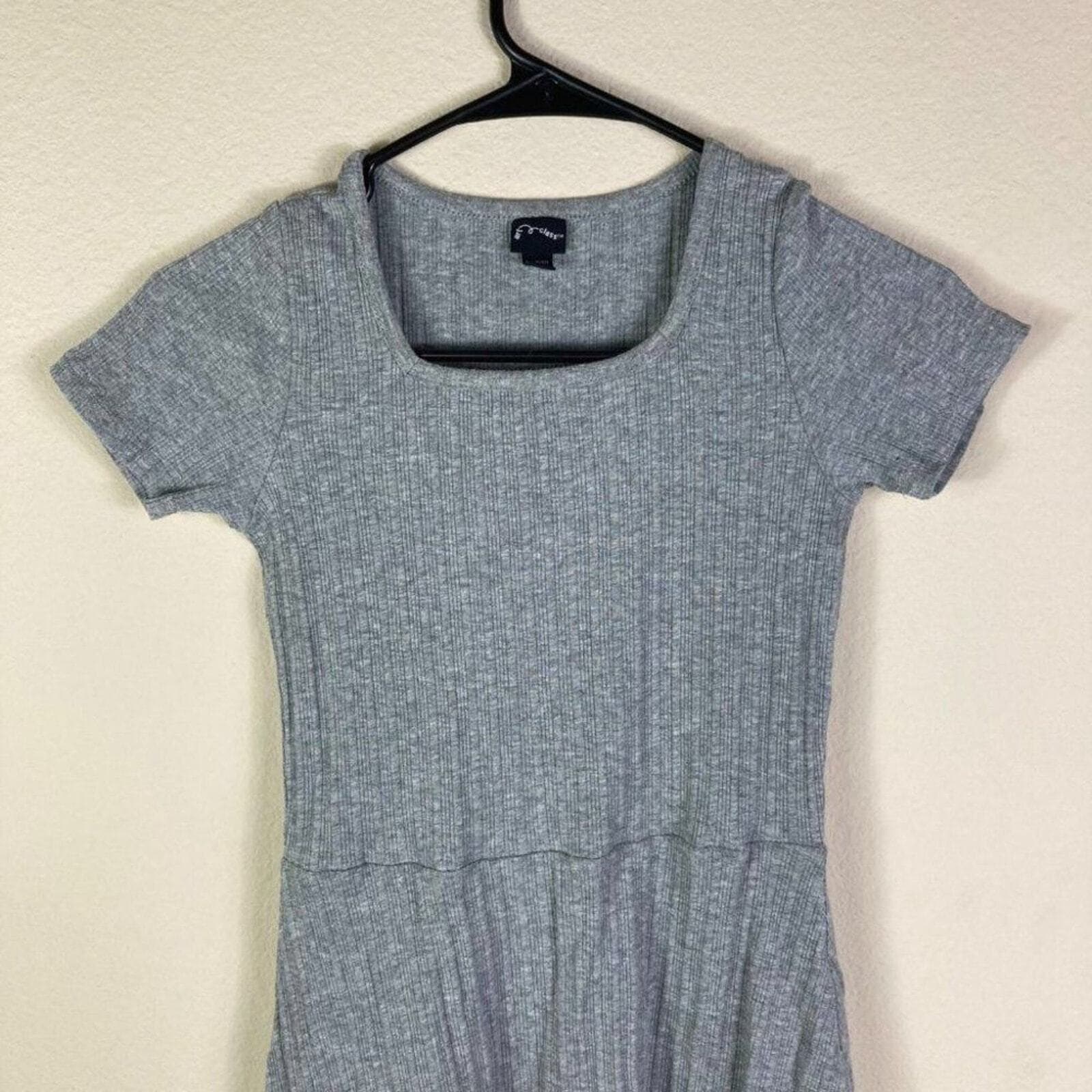 Art Class Dress Girls Large L Gray Ribbed Short Sleeve Skater Casual NWOT - Thumbnail 7