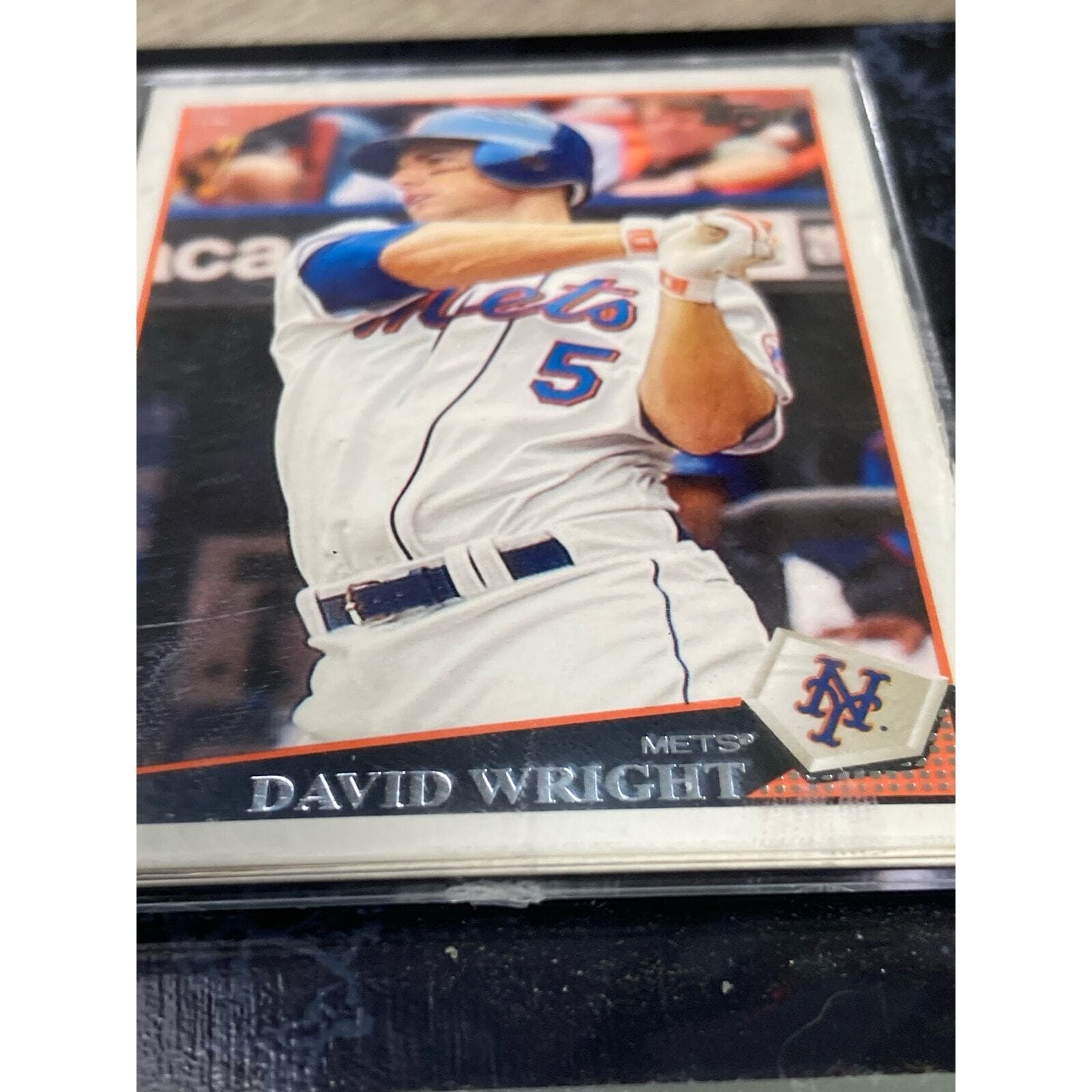 David Wright New York Mets Baseball Card Plaque Topps MLB - Thumbnail 7