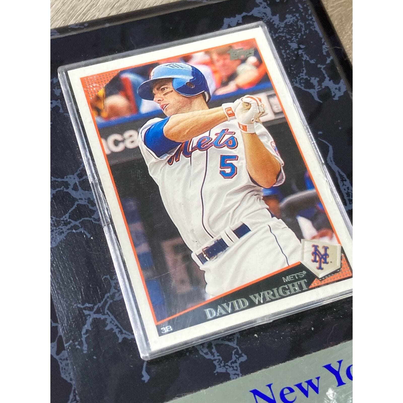 David Wright New York Mets Baseball Card Plaque Topps MLB - Thumbnail 4