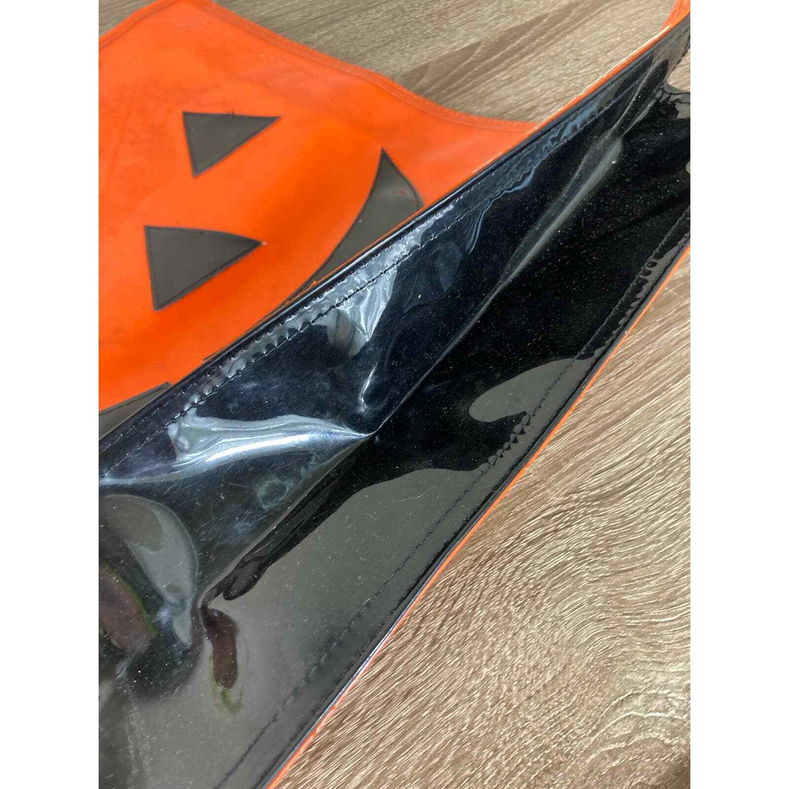 Pumpkin Halloween Latex Bag Tote Jack O Lantern Carry Travel Face Treat - Thumbnail 4