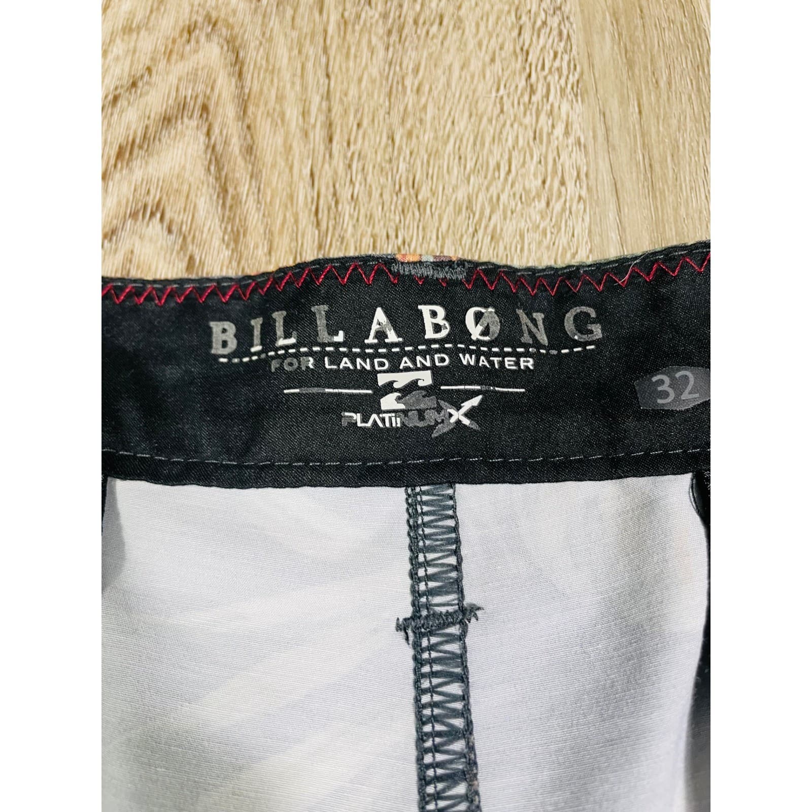 Billabong Platinum X Hybrid Boardshorts Men’s 32 Floral Leaf Print Swim Surf - Thumbnail 7
