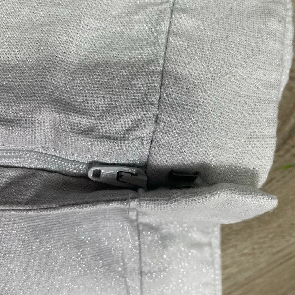 Banana Republic Womens Shorts Size 4 Gray Metallic Linen Blend Casual Summer - Thumbnail 7