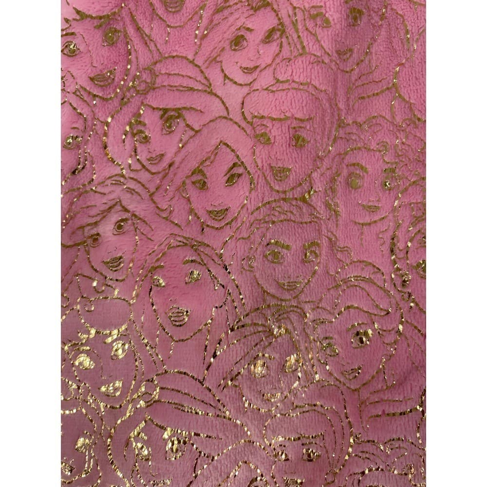 Disney Princess Ariel Cinderella Pink Sherpa Girls Hoodie Jacket Size 6 - Thumbnail 13