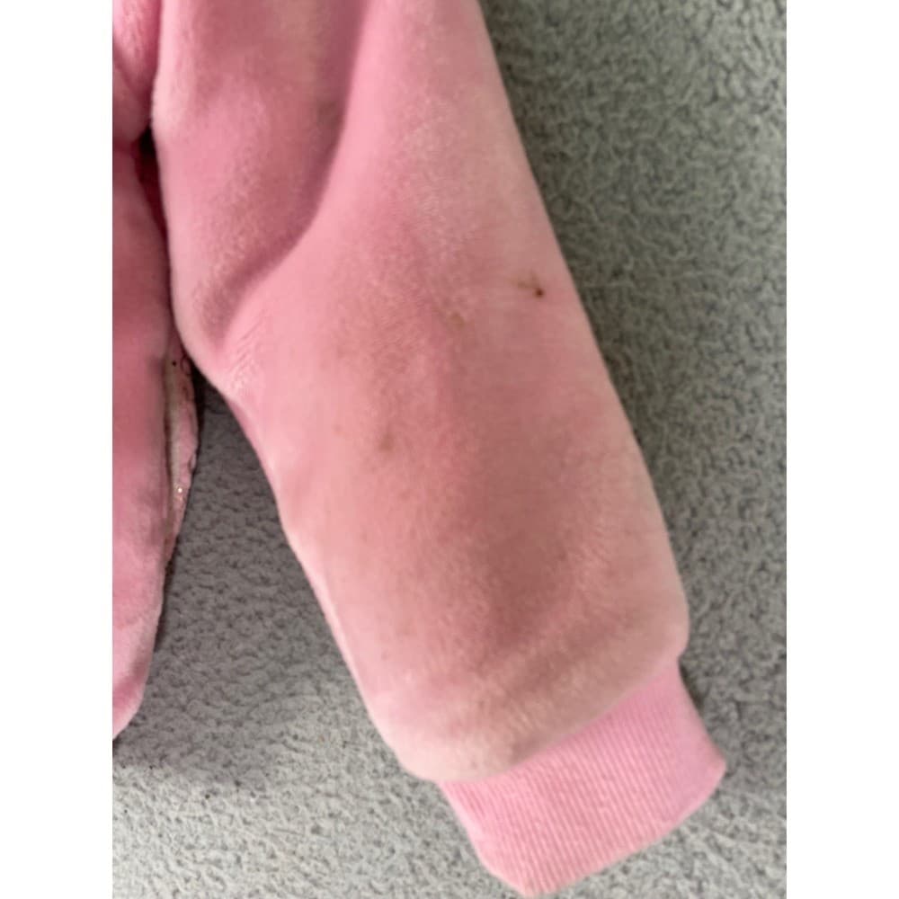 Disney Princess Ariel Cinderella Pink Sherpa Girls Hoodie Jacket Size 6 - Thumbnail 15