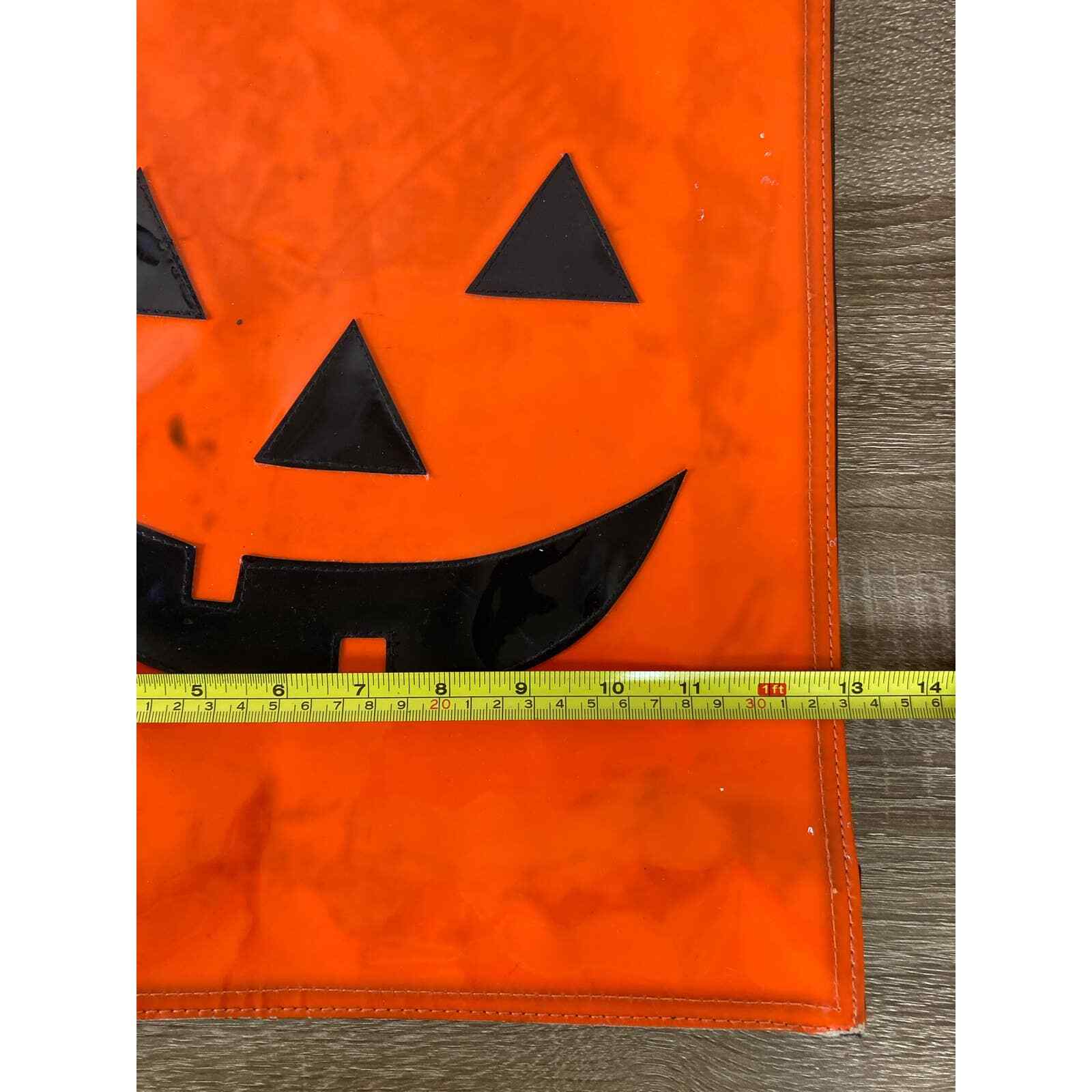 Pumpkin Halloween Latex Bag Tote Jack O Lantern Carry Travel Face Treat - Thumbnail 8