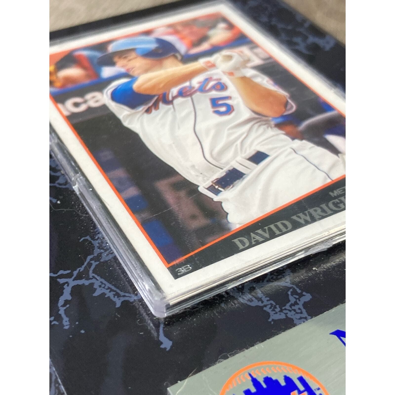 David Wright New York Mets Baseball Card Plaque Topps MLB - Thumbnail 3