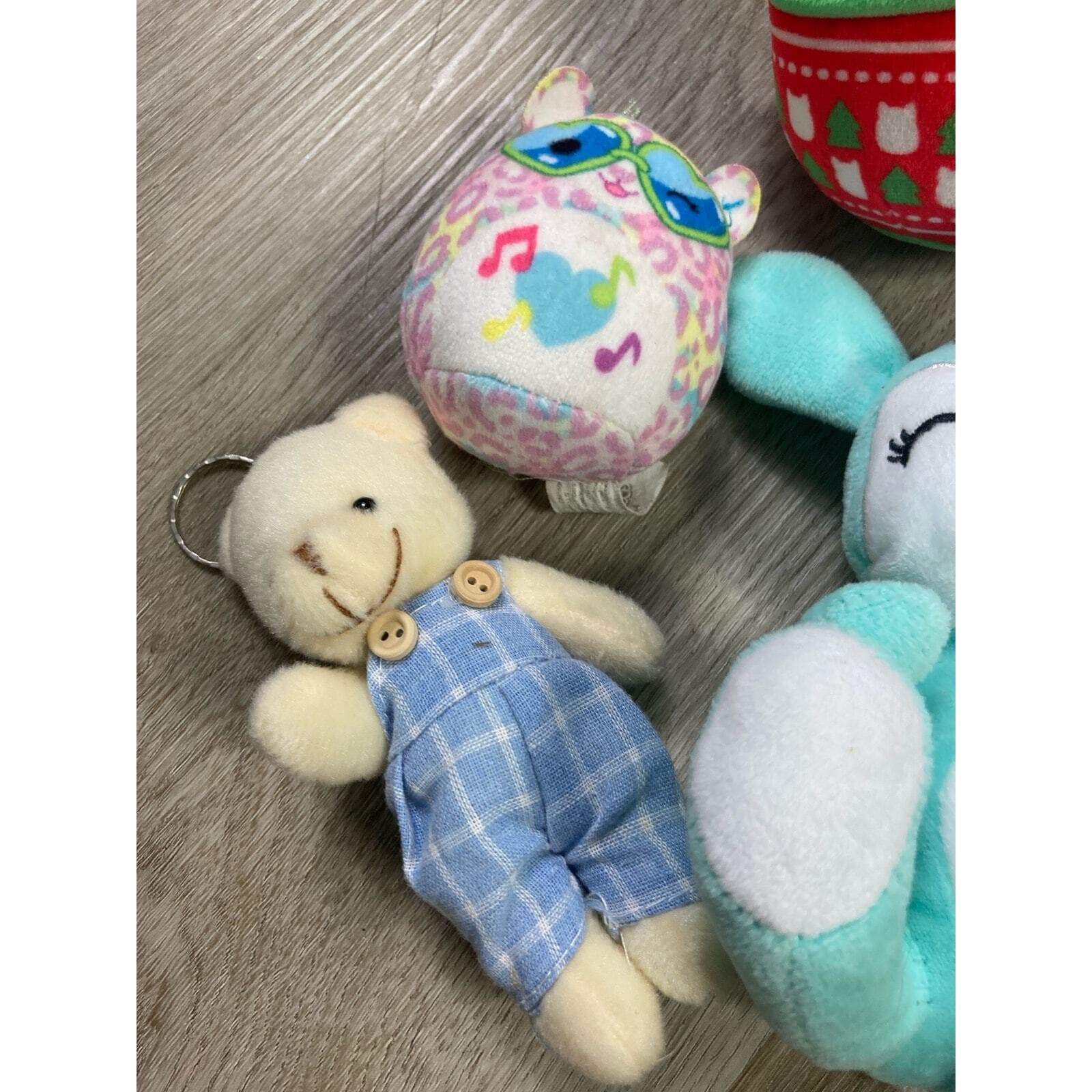 Plush Toy Lot Squishmallow Cam Cat Holiday Christmas Unicorn Teddy Bear Keychain - Thumbnail 2