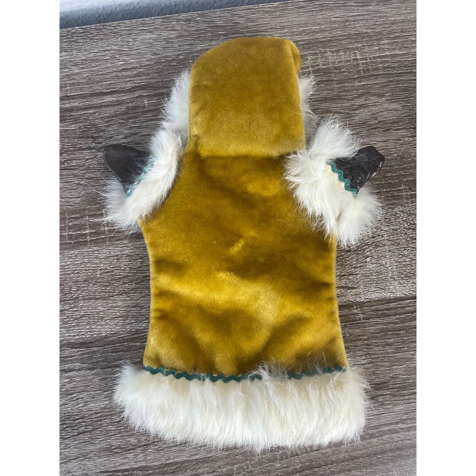 Vintage Alaska Hand Puppet Fur Trim Leather Face Souvenir Doll - Thumbnail 7