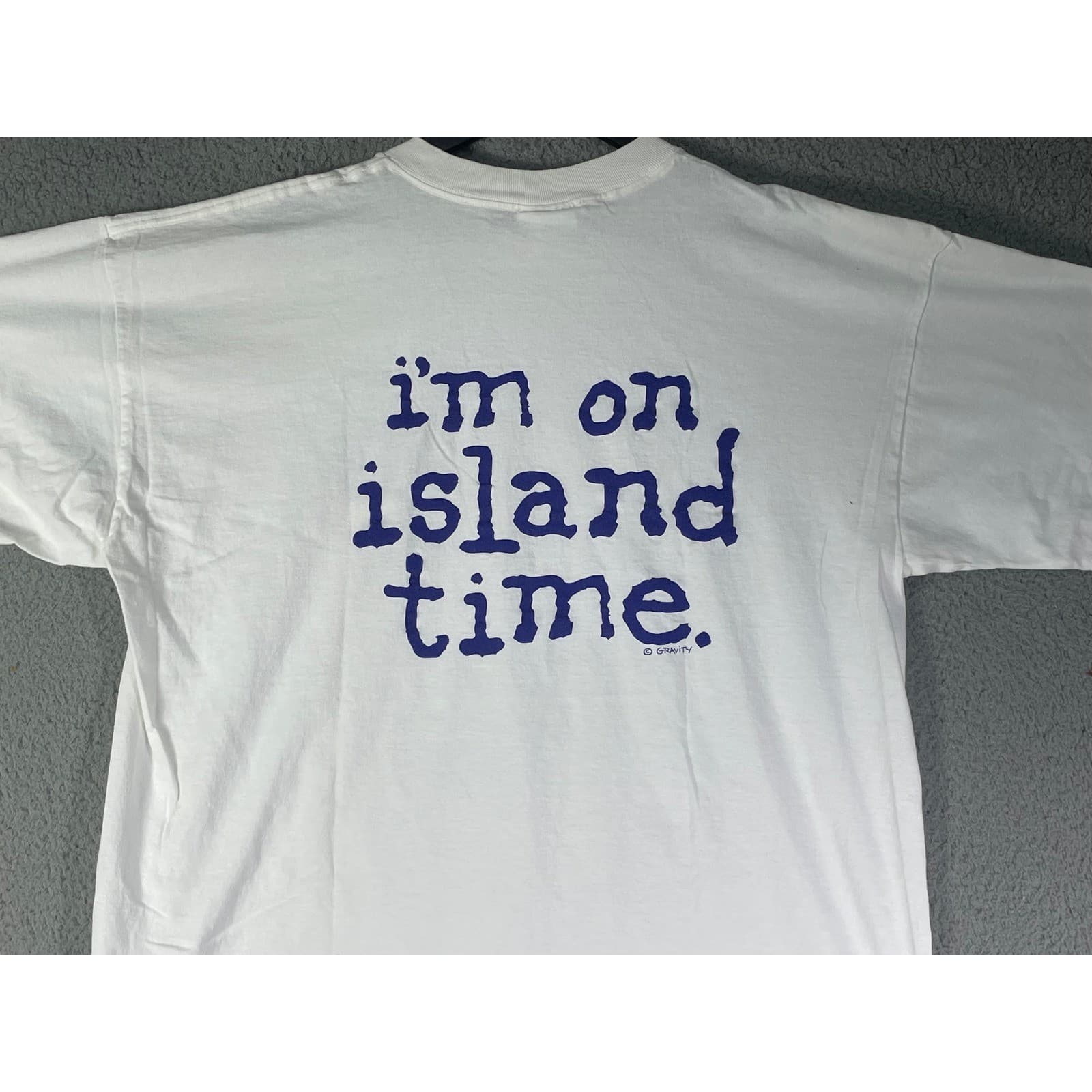 Disney Cruise Line Castaway Cay Bahamas Island Time White T-Shirt XXL Vintage - Thumbnail 9