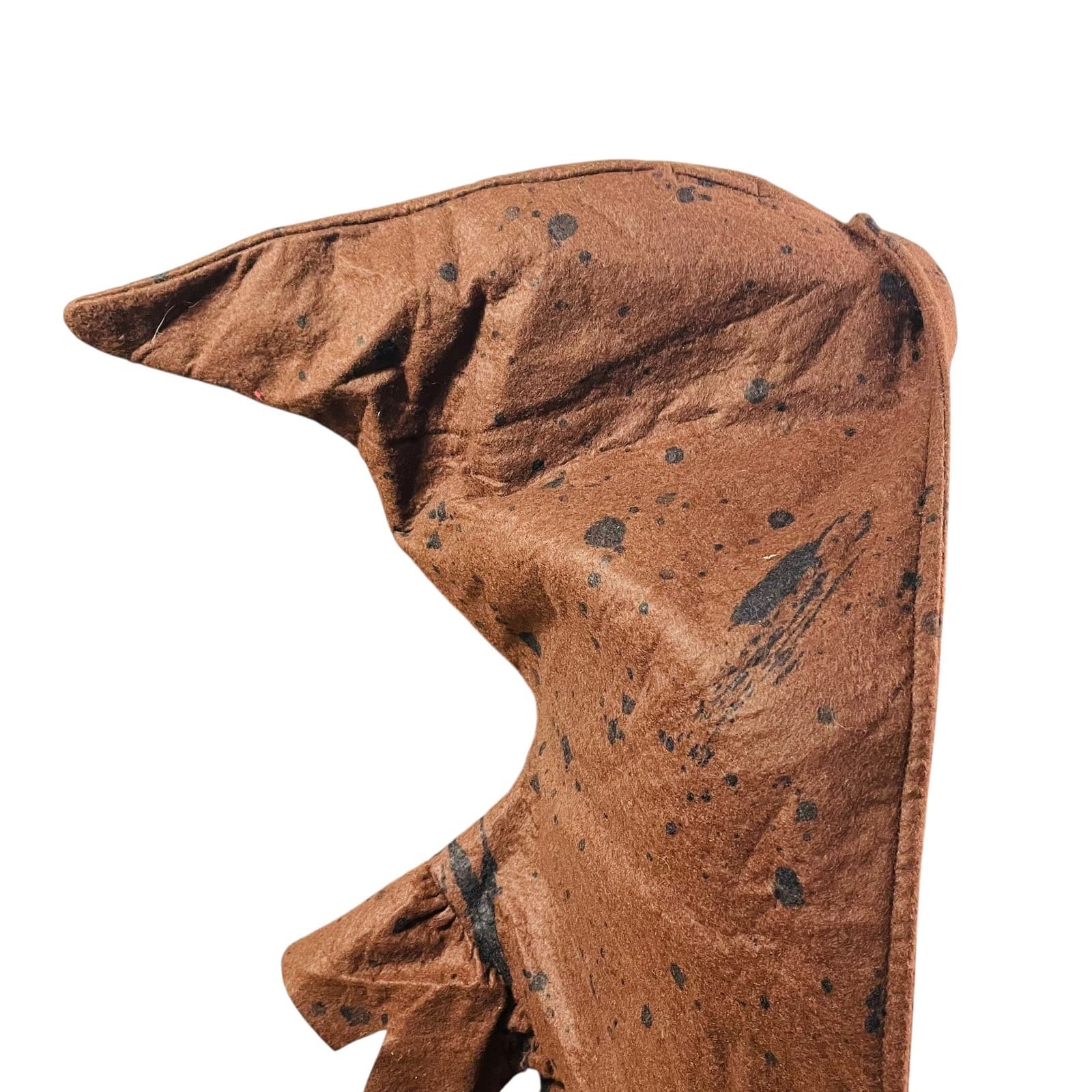 Hooded Capelet Brown Ruffled Costume Cosplay Renaissance Pixie Festival Cowl - Thumbnail 2