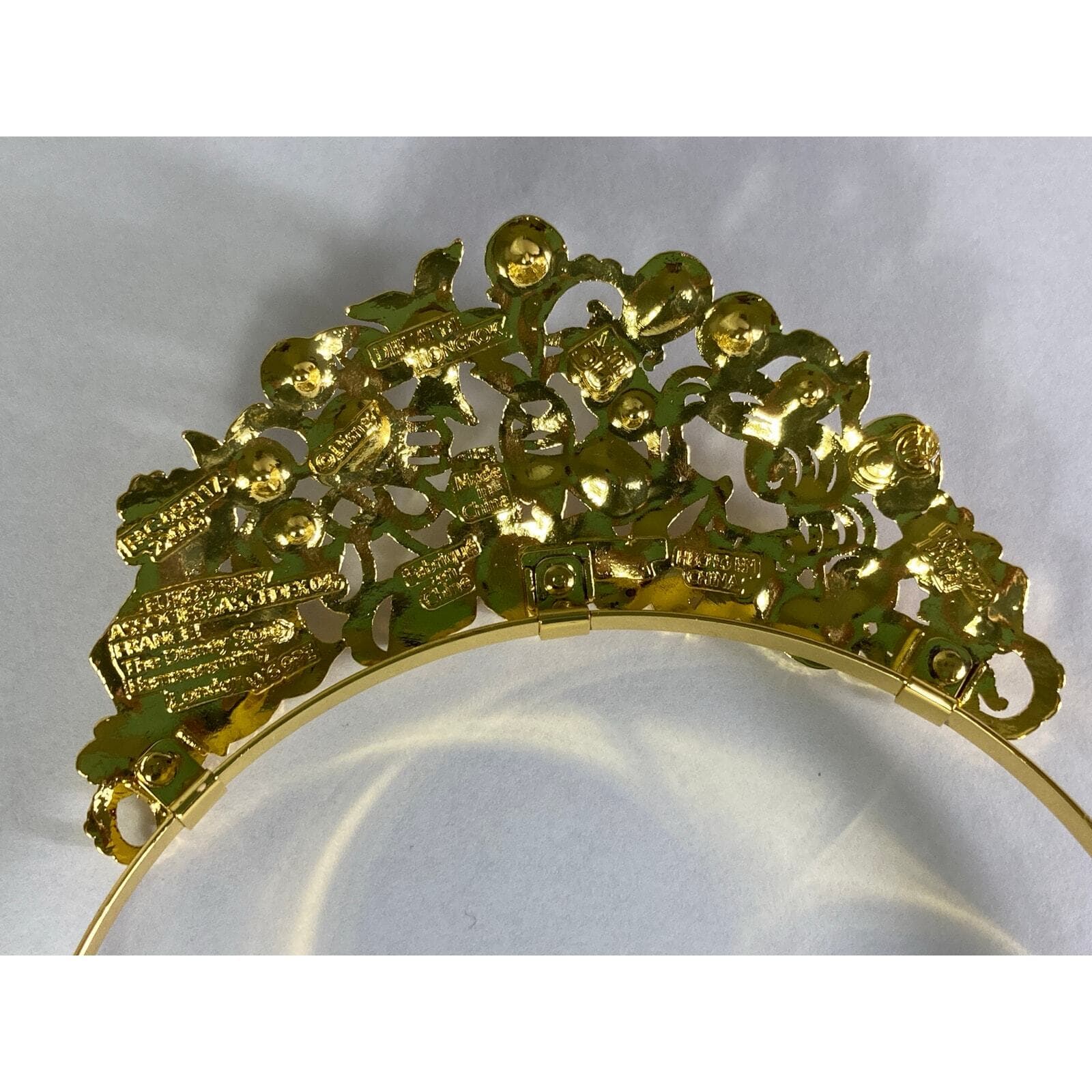 Disney Store Aurora Tiara Kids Gold Pink Crown Sleeping Beauty Costume Headband - Thumbnail 8