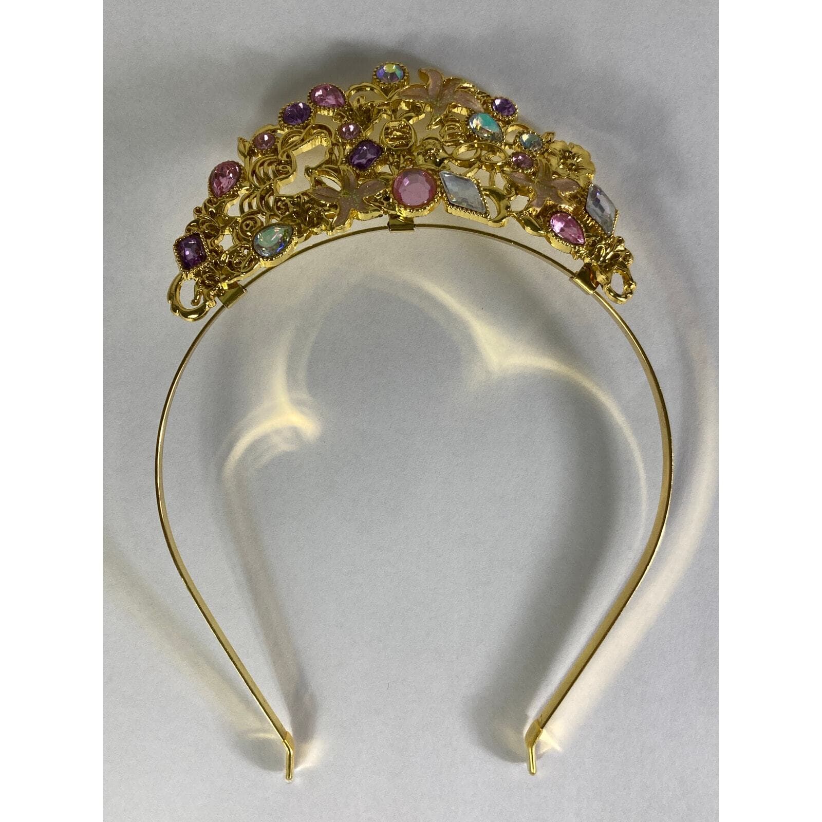Disney Store Aurora Tiara Kids Gold Pink Crown Sleeping Beauty Costume Headband - Thumbnail 2