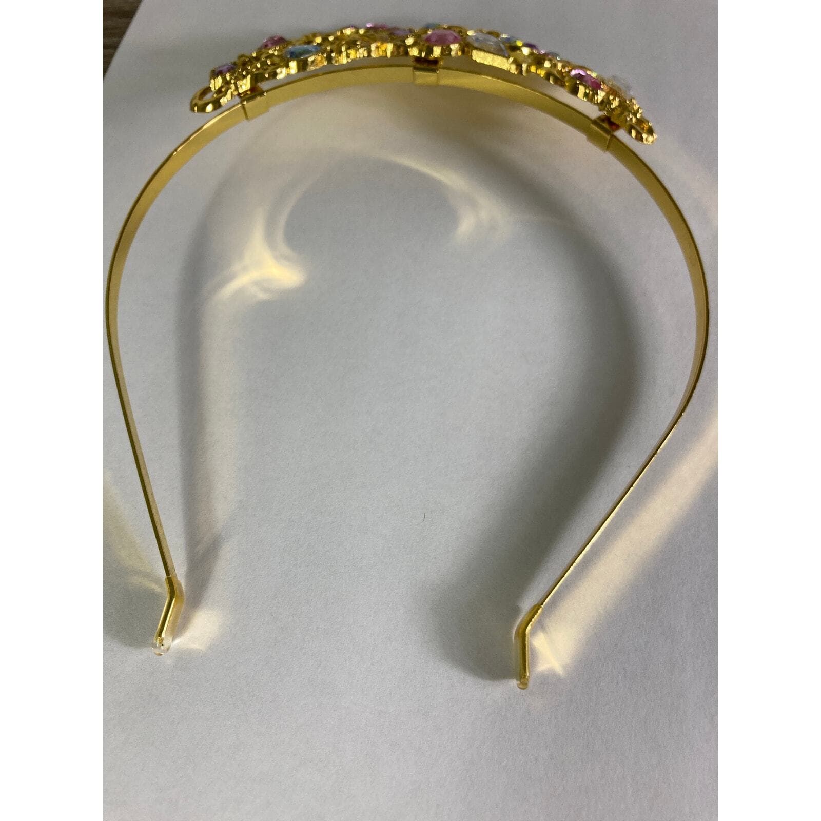 Disney Store Aurora Tiara Kids Gold Pink Crown Sleeping Beauty Costume Headband - Thumbnail 6