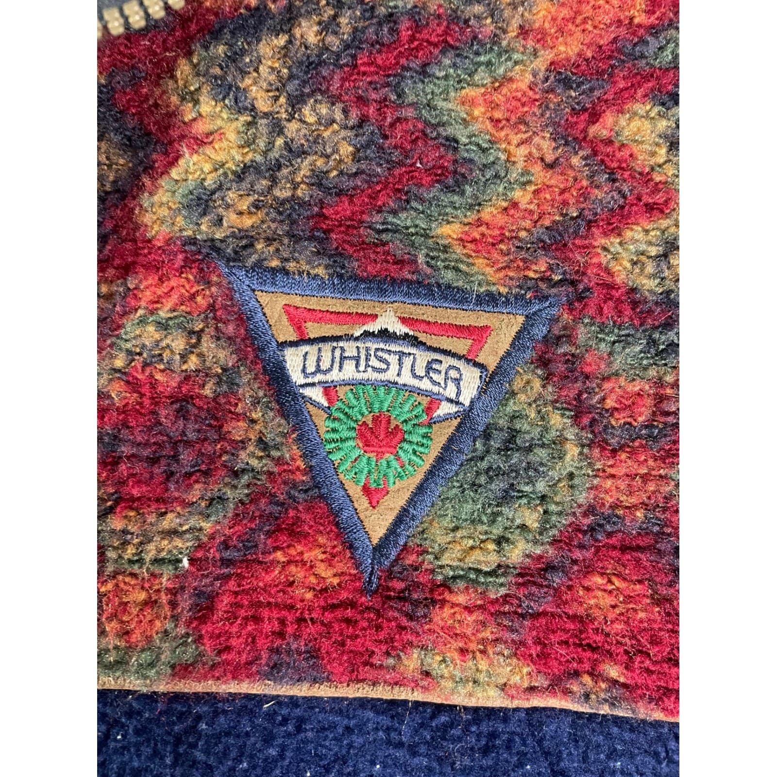 Womens Fleece Vest XL Southwestern Pattern Zip Outdoor Hiking Casual - Thumbnail 8