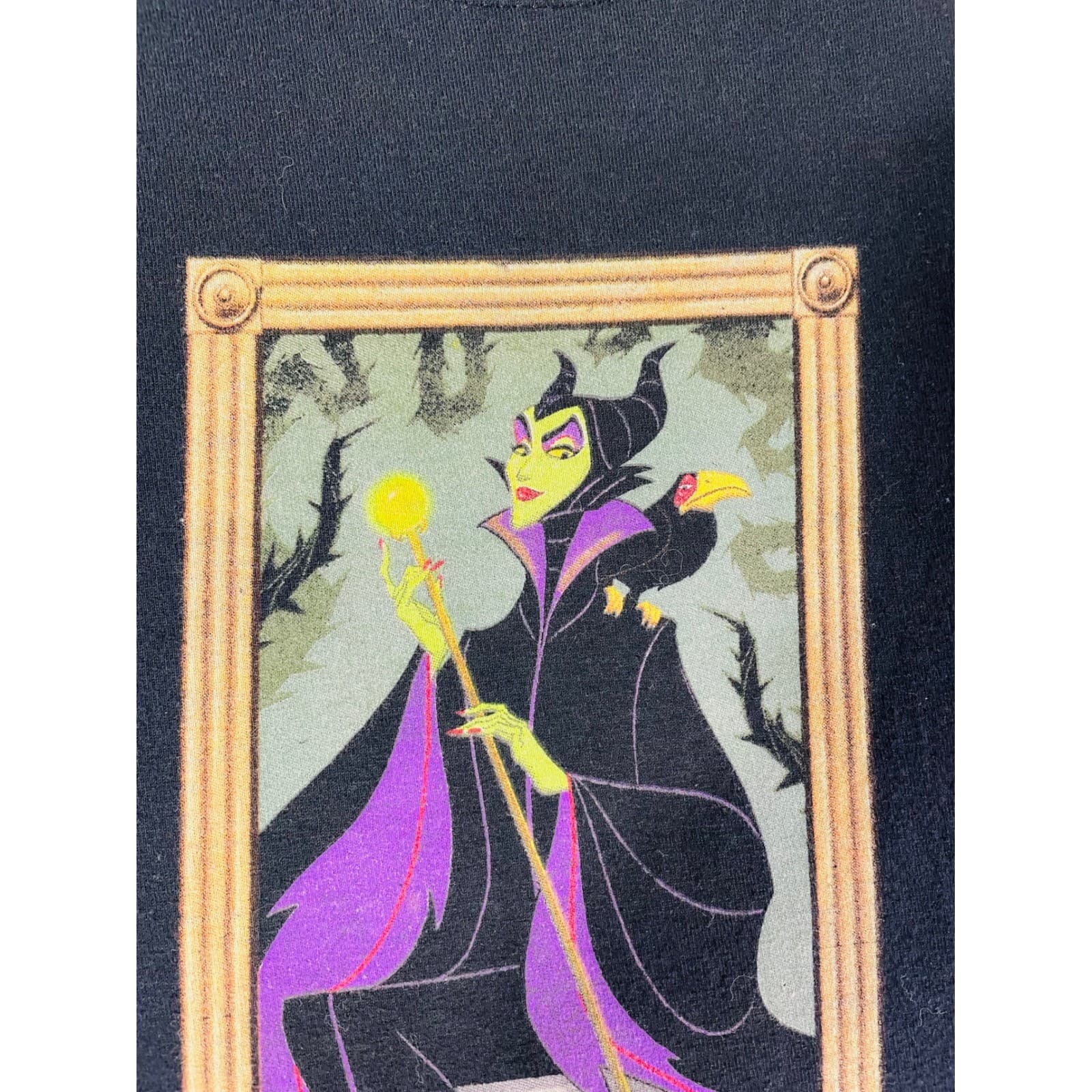Disney Parks Maleficent Villain Black T Shirt Hanes Mens 2XL Disneyland World - Thumbnail 8