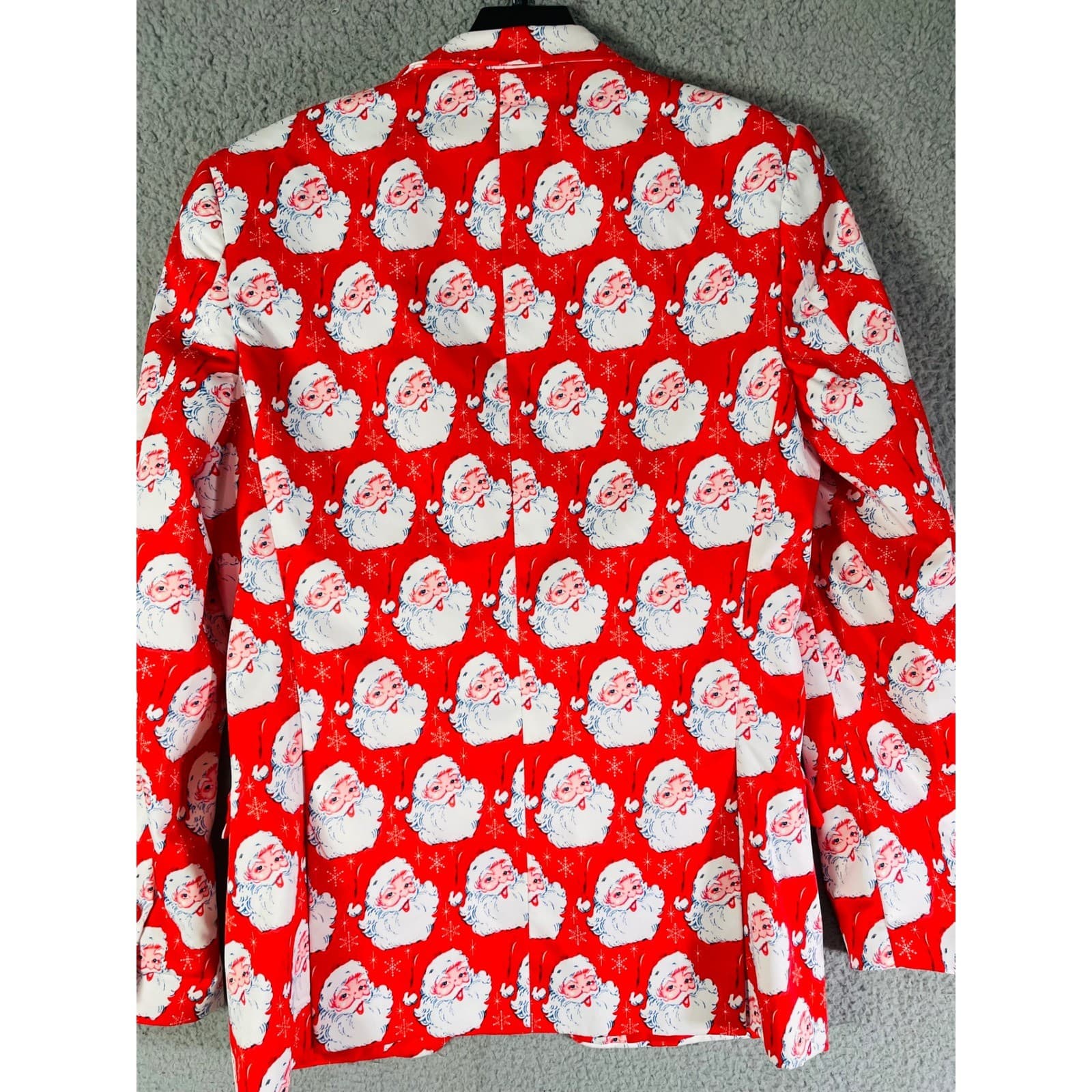 Santa Suit Jacket Suslo Couture Christmas Blazer Men's S/38 Slim Fit Holiday - Thumbnail 4