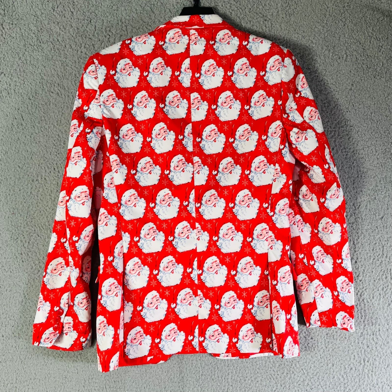 Santa Suit Jacket Suslo Couture Christmas Blazer Men's S/38 Slim Fit Holiday - Thumbnail 11