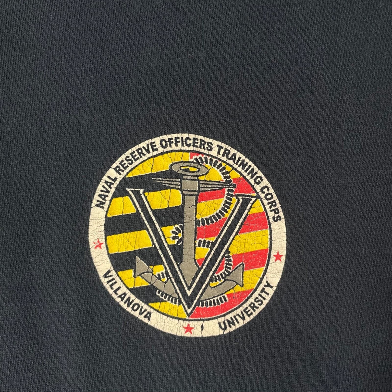 Villanova Navy NROTC T Shirt Mens M Blue Military ROTC Graphic Tee USA - Thumbnail 5