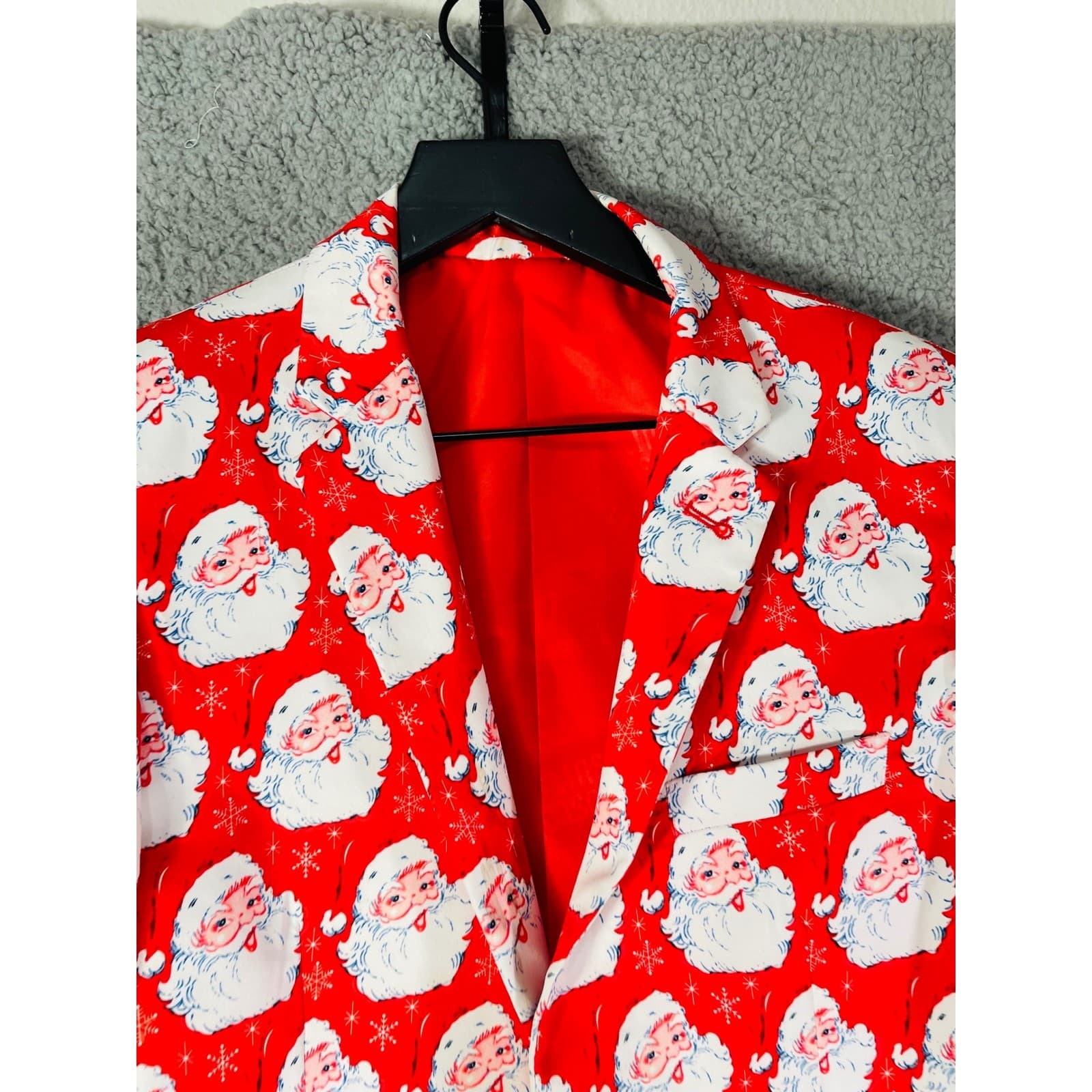 Santa Suit Jacket Suslo Couture Christmas Blazer Men's S/38 Slim Fit Holiday - Thumbnail 8